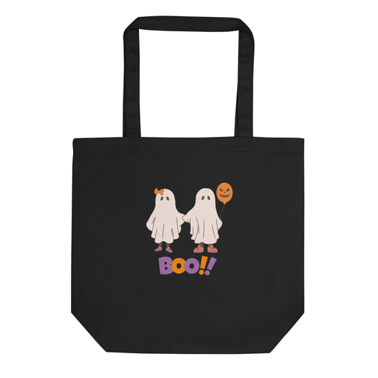 Halloween Eco Tote Bag, Trick-or-treat bag, Halloween night, fun tote bag, gift for kids, spooky tote bag, candy bag