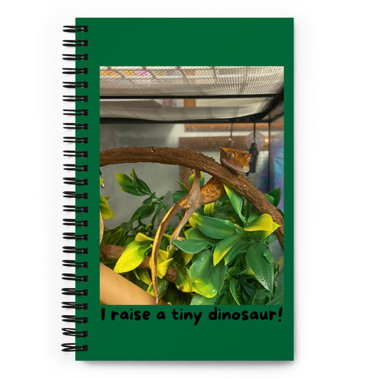 Spiral notebook, crested gecko lover, crested gecko notebook, crestie mom, crestie dad, crestie bestie, tiny dinosaur, gecko lover