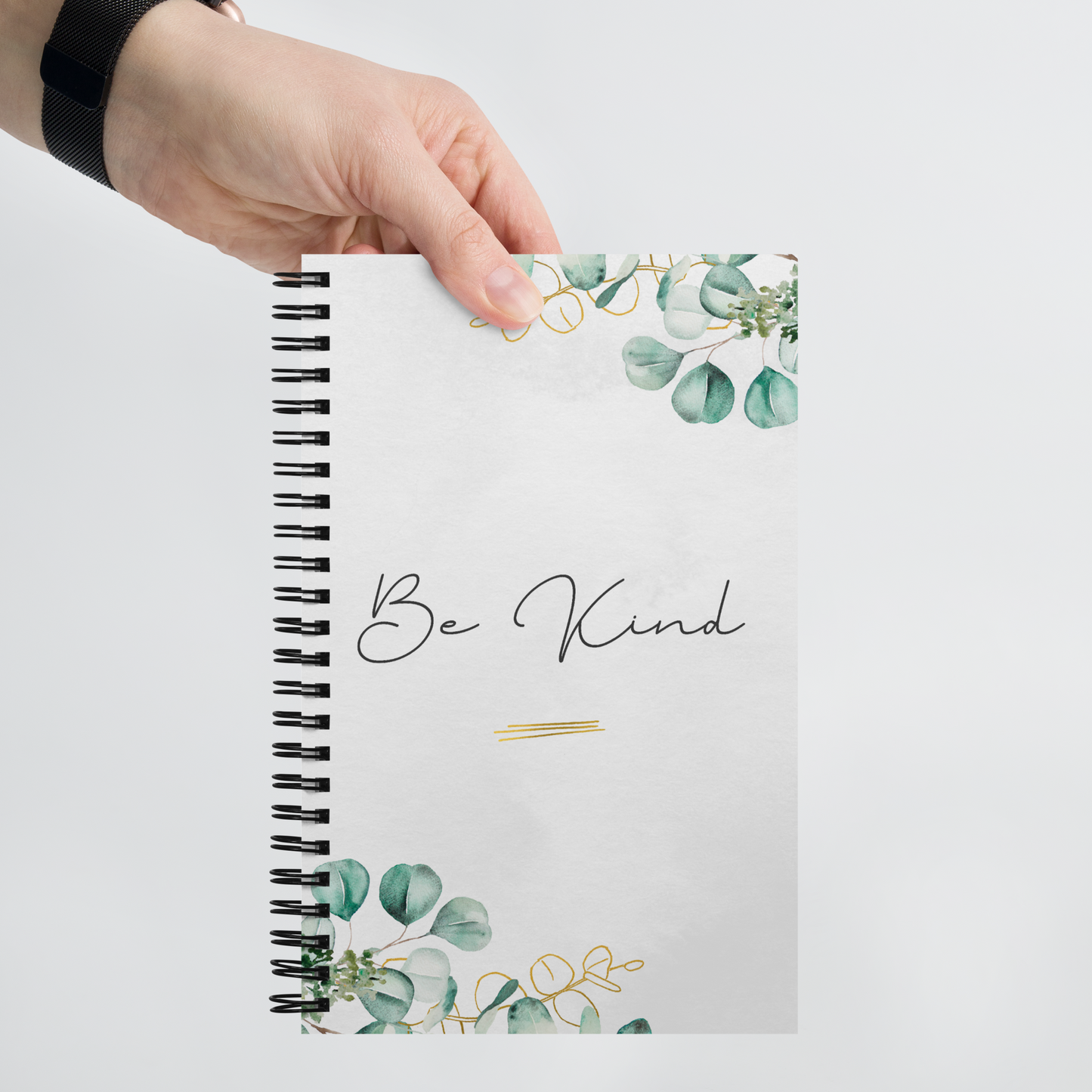 Carnet à spirale « Be Kind » avec pages pointillées – Votre compagnon pour prendre soin de soi et de gentillesse.
