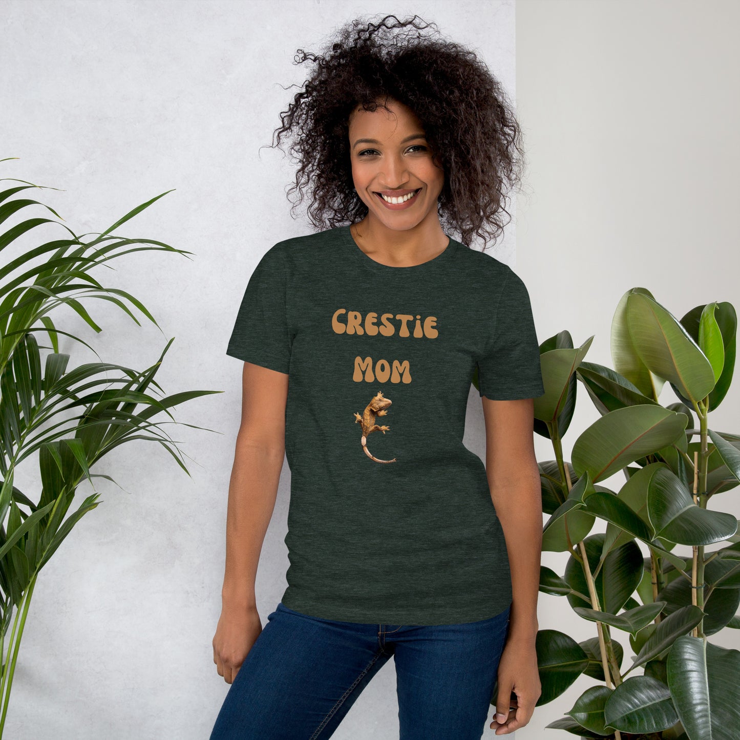 Camiseta unisex, mamá crestie, mamá gecko con cresta, gecko con cresta, camiseta de gecko con cresta, camiseta de mamá crestie, bestie crestie, amante del gecko