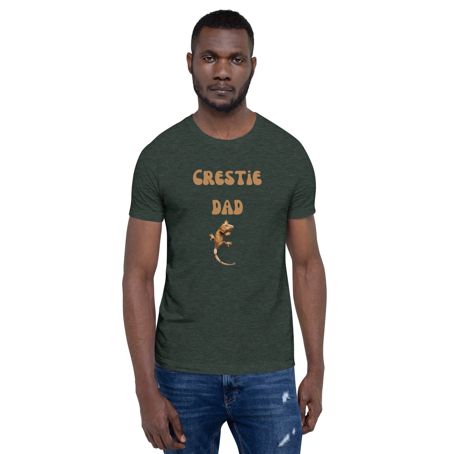 Camiseta unisex, camiseta de gecko con cresta, papá crestie, papá gecko con cresta, amante del gecko, amante de los reptiles, gecko con cresta, amante de los lagartos, gecko