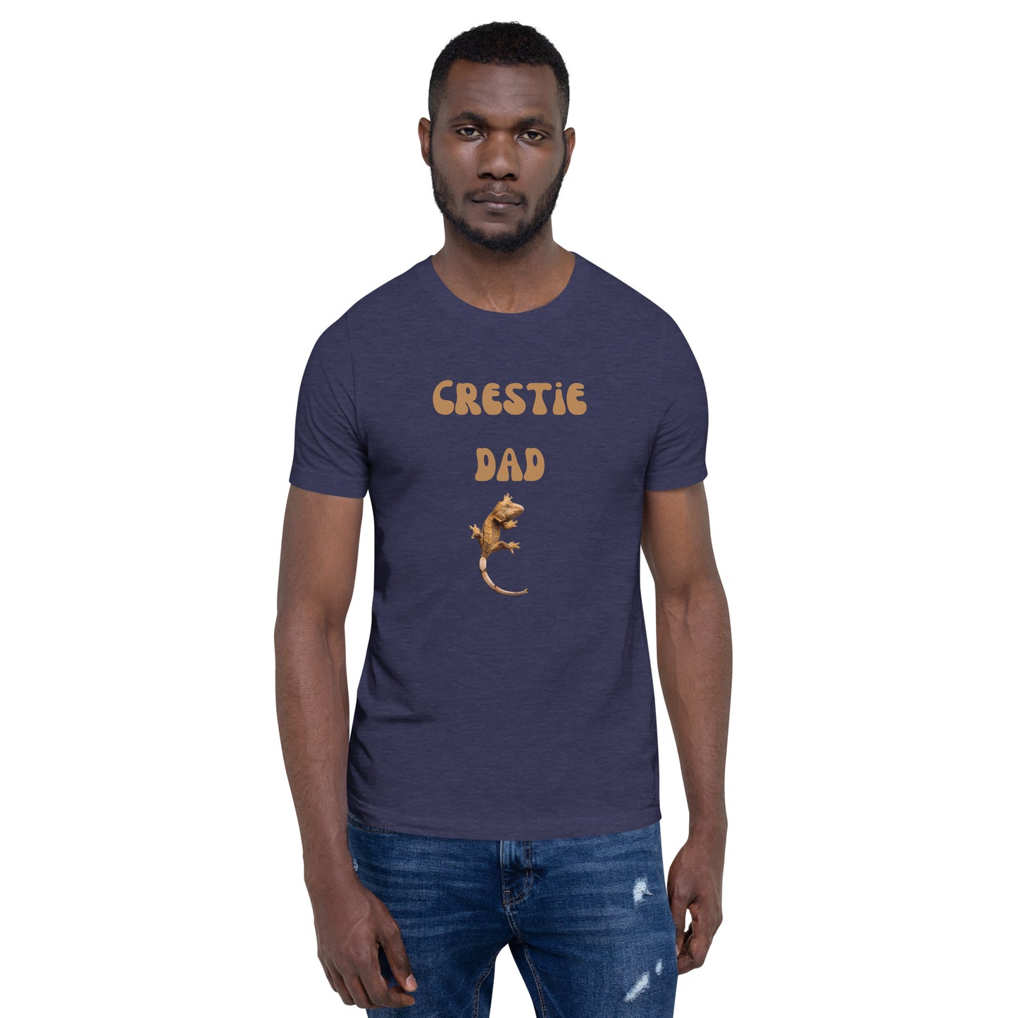 Camiseta unisex, camiseta de gecko con cresta, papá crestie, papá gecko con cresta, amante del gecko, amante de los reptiles, gecko con cresta, amante de los lagartos, gecko