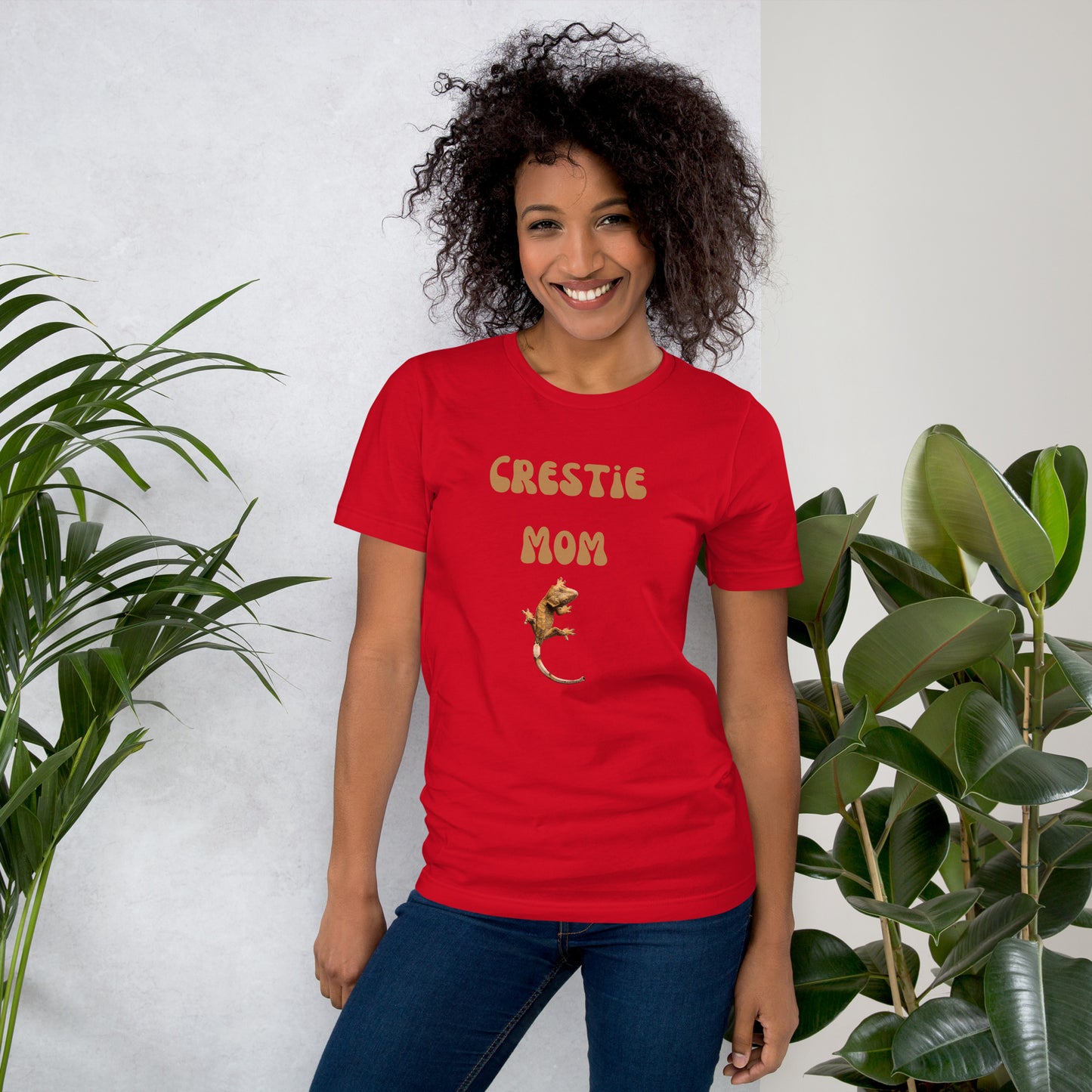 Camiseta unisex, mamá crestie, mamá gecko con cresta, gecko con cresta, camiseta de gecko con cresta, camiseta de mamá crestie, bestie crestie, amante del gecko