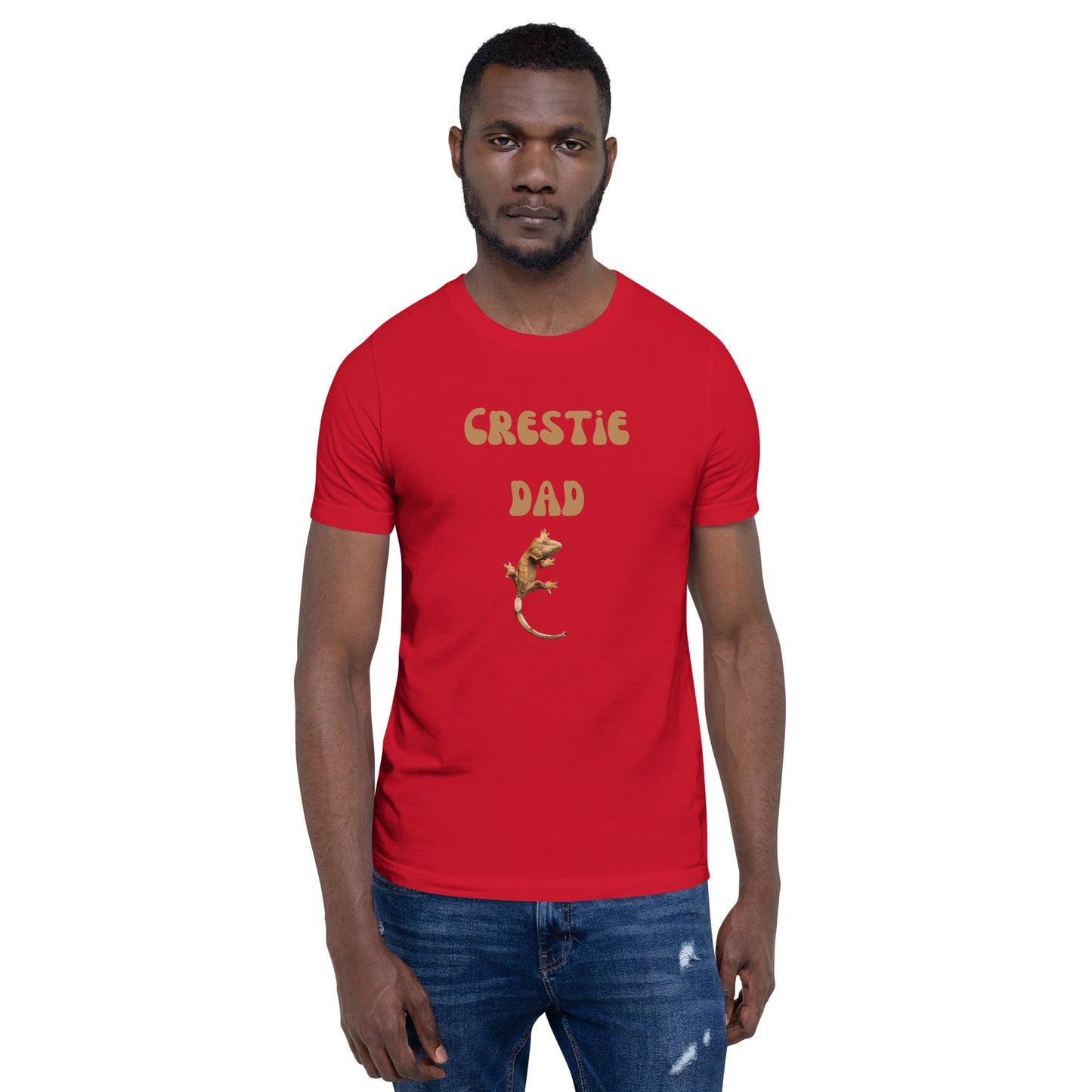 Camiseta unisex, camiseta de gecko con cresta, papá crestie, papá gecko con cresta, amante del gecko, amante de los reptiles, gecko con cresta, amante de los lagartos, gecko
