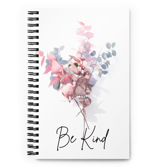 Cuaderno de espiral con páginas punteadas "Be Kind": su compañero para el cuidado personal y la bondad