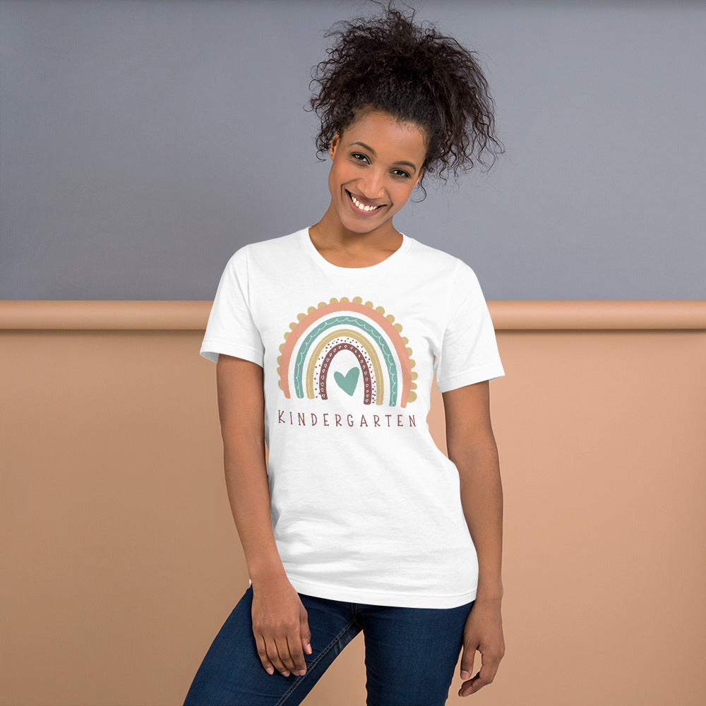 Unisex t-shirt, Kindergarten Teacher T-Shirt - Uplift Your Spirits and Inspire Your Students!