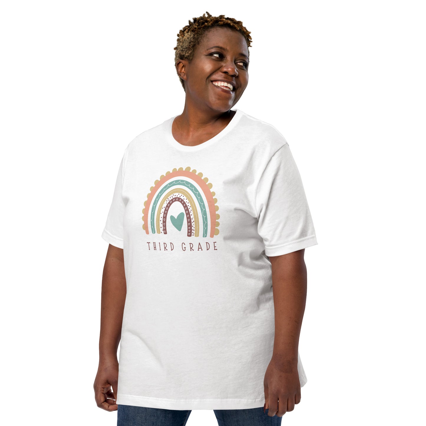 Unisex t-shirt, Third Grade Teacher T-Shirt - Uplift Your Spirits and Inspire Your Students!