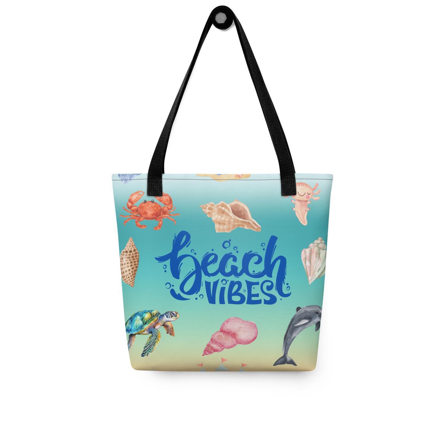 Beach Vibes Tote bag, gift for her, birthday gift, beach tote bag, seaside tote, tote bag