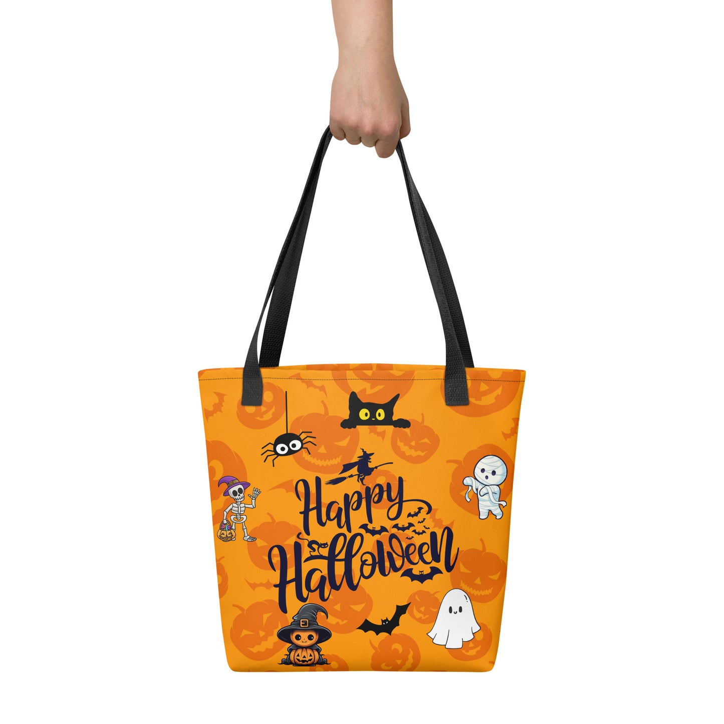 Halloween Tote bag, Trick-or-treat bag, Halloween night, fun tote bag, gift for kids, spooky tote bag, candy bag