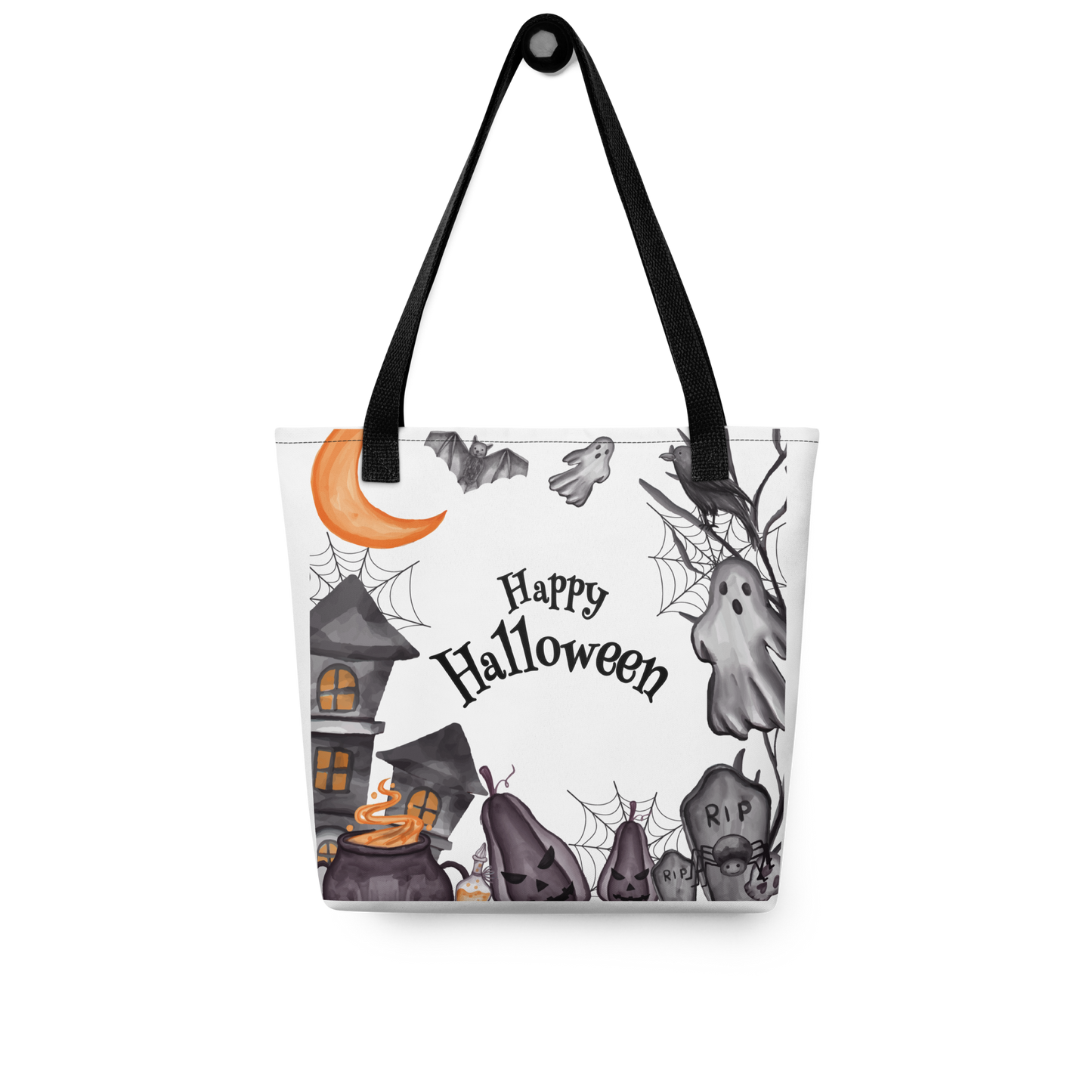 Halloween Tote bag, Trick-or-treat bag, Halloween night, fun tote bag, gift for kids, spooky tote bag, candy bag