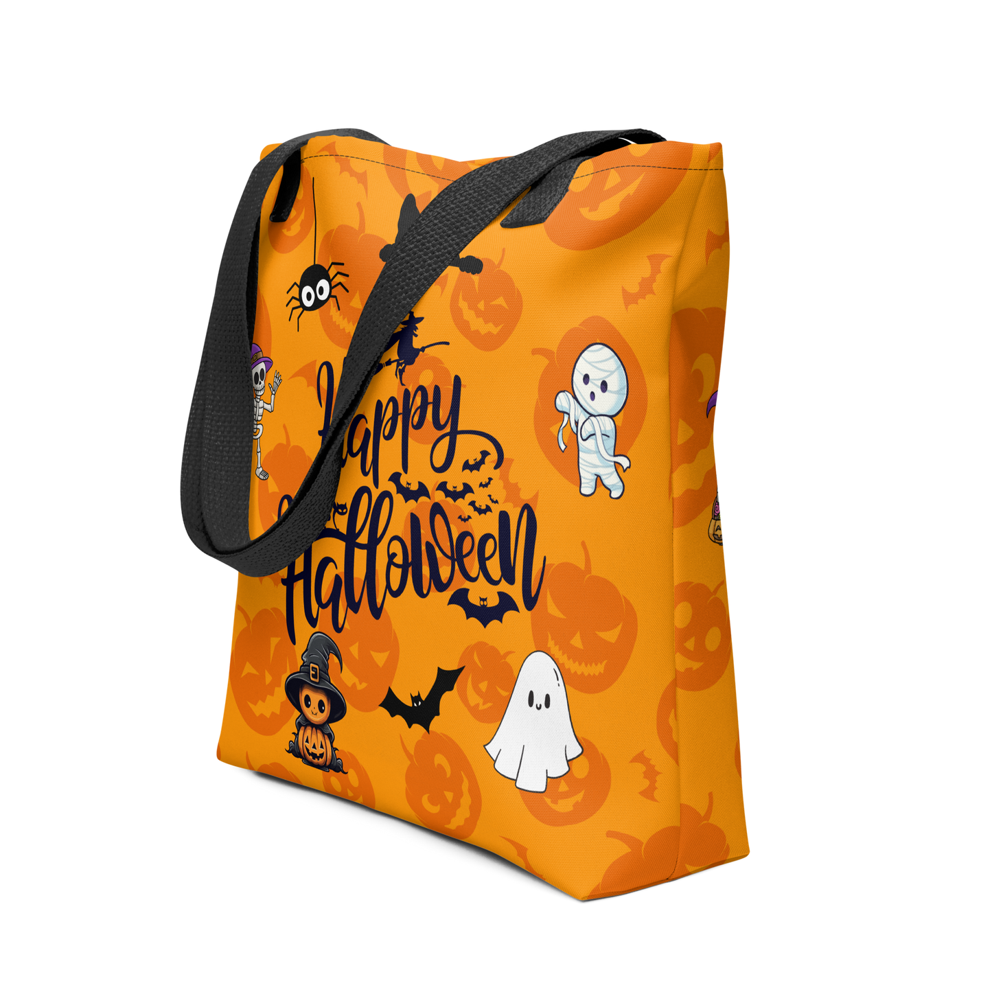 Halloween Tote bag, Trick-or-treat bag, Halloween night, fun tote bag, gift for kids, spooky tote bag, candy bag