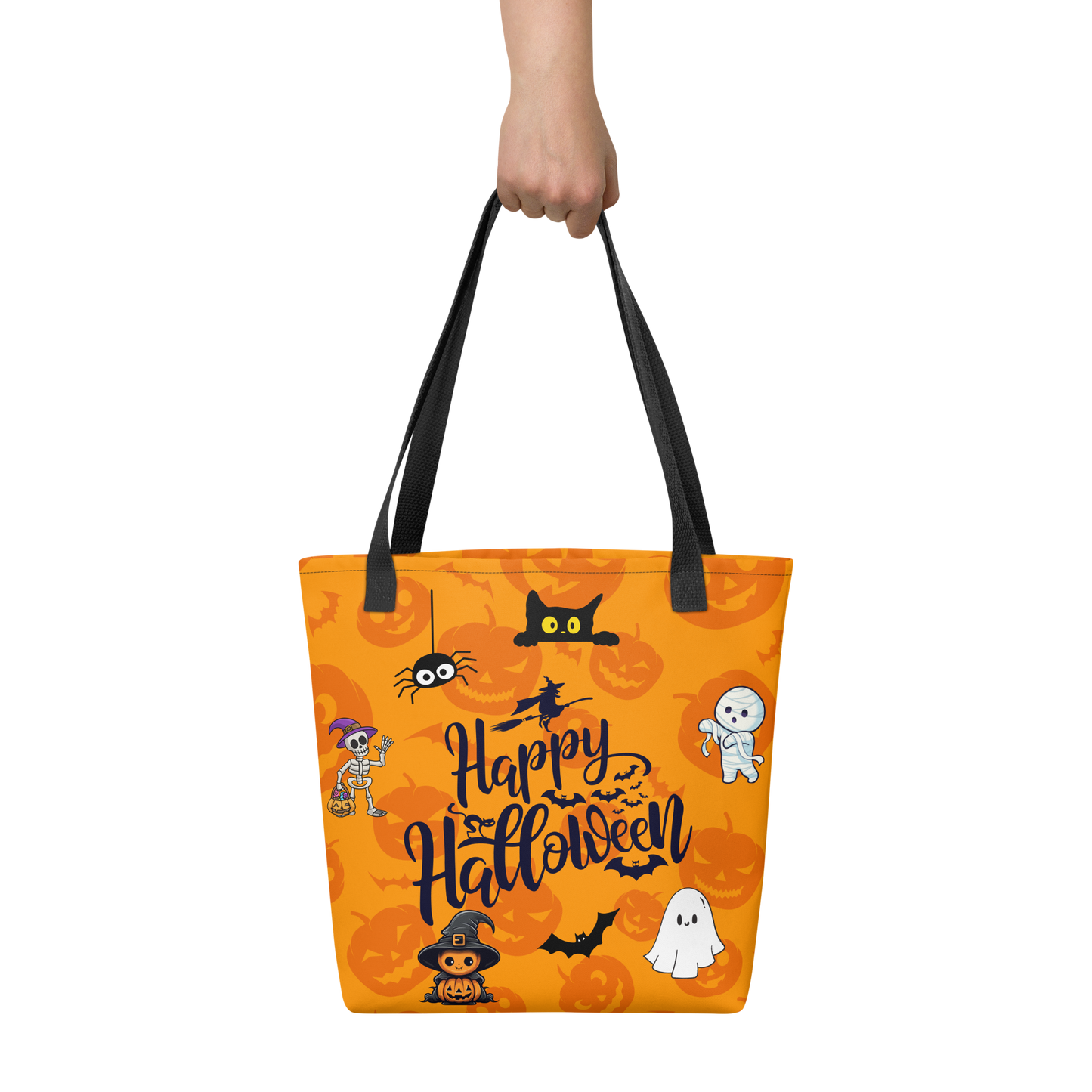 Halloween Tote bag, Trick-or-treat bag, Halloween night, fun tote bag, gift for kids, spooky tote bag, candy bag