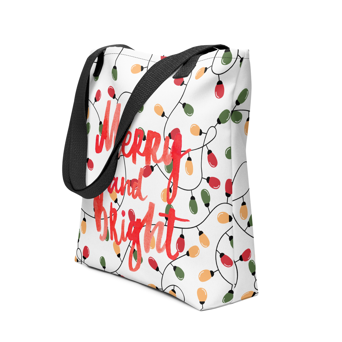 Christmas Tote bag, teacher gift, festive tote bag, gift wrapping, holiday tote, reusable Christmas tote, study tote bag, Christmastime, Christmas gift