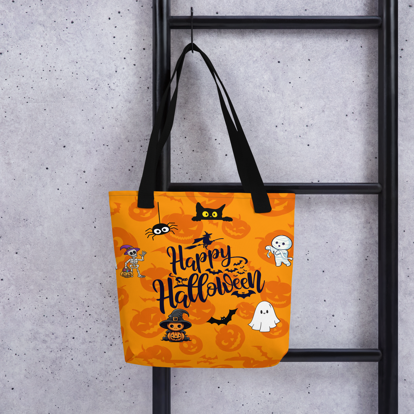 Halloween Tote bag, Trick-or-treat bag, Halloween night, fun tote bag, gift for kids, spooky tote bag, candy bag