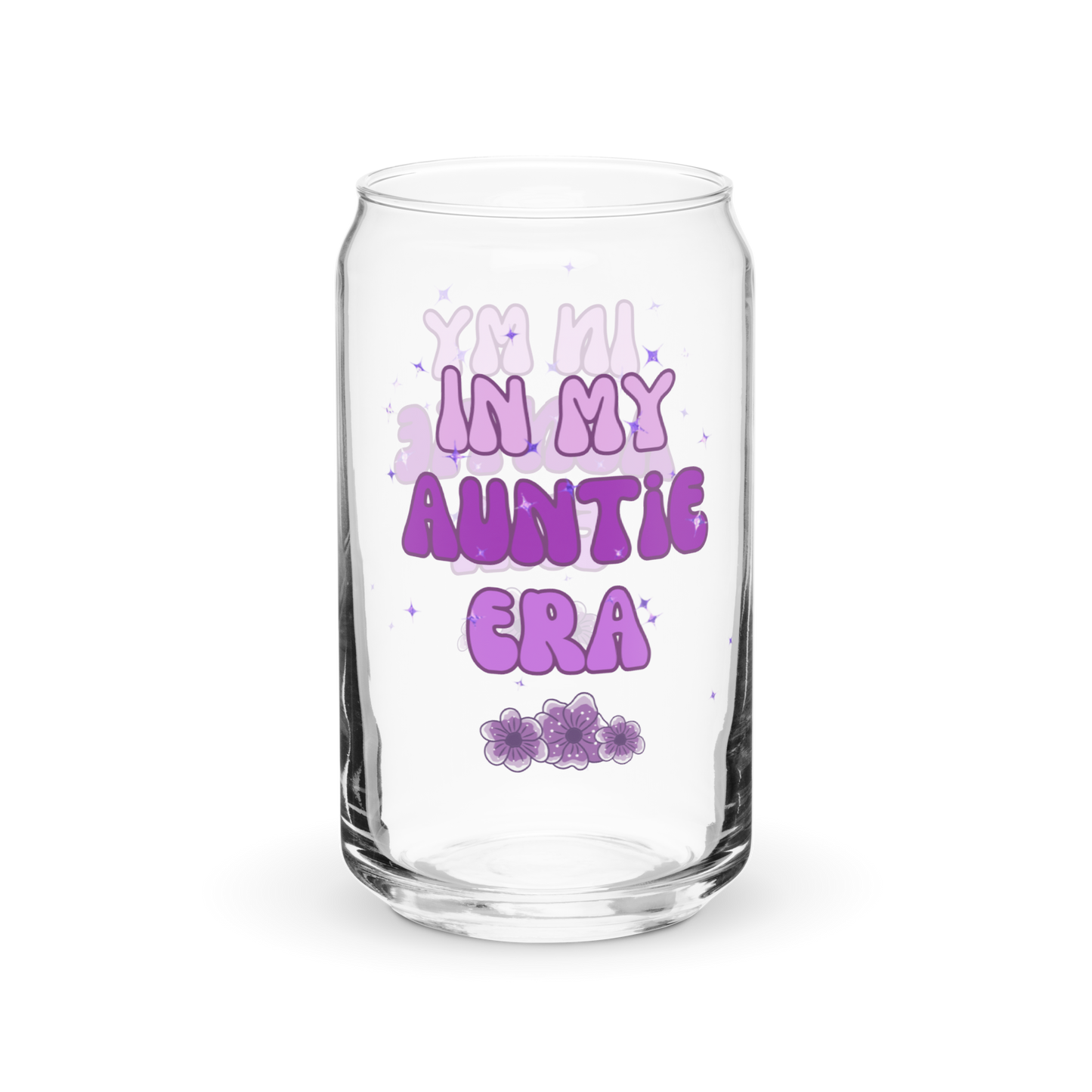 In My Auntie Era can-shaped glass, gift for her, birthday gift, auntie gift, aunt gift, gift for aunt, cute glass for aunt