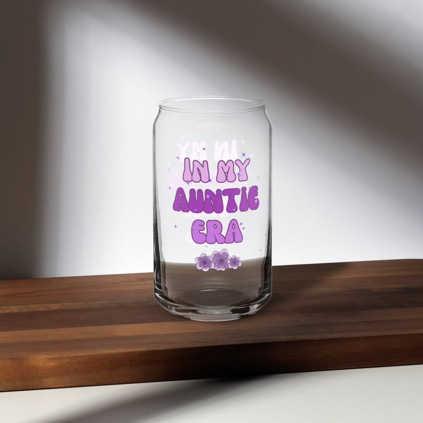 In My Auntie Era can-shaped glass, gift for her, birthday gift, auntie gift, aunt gift, gift for aunt, cute glass for aunt