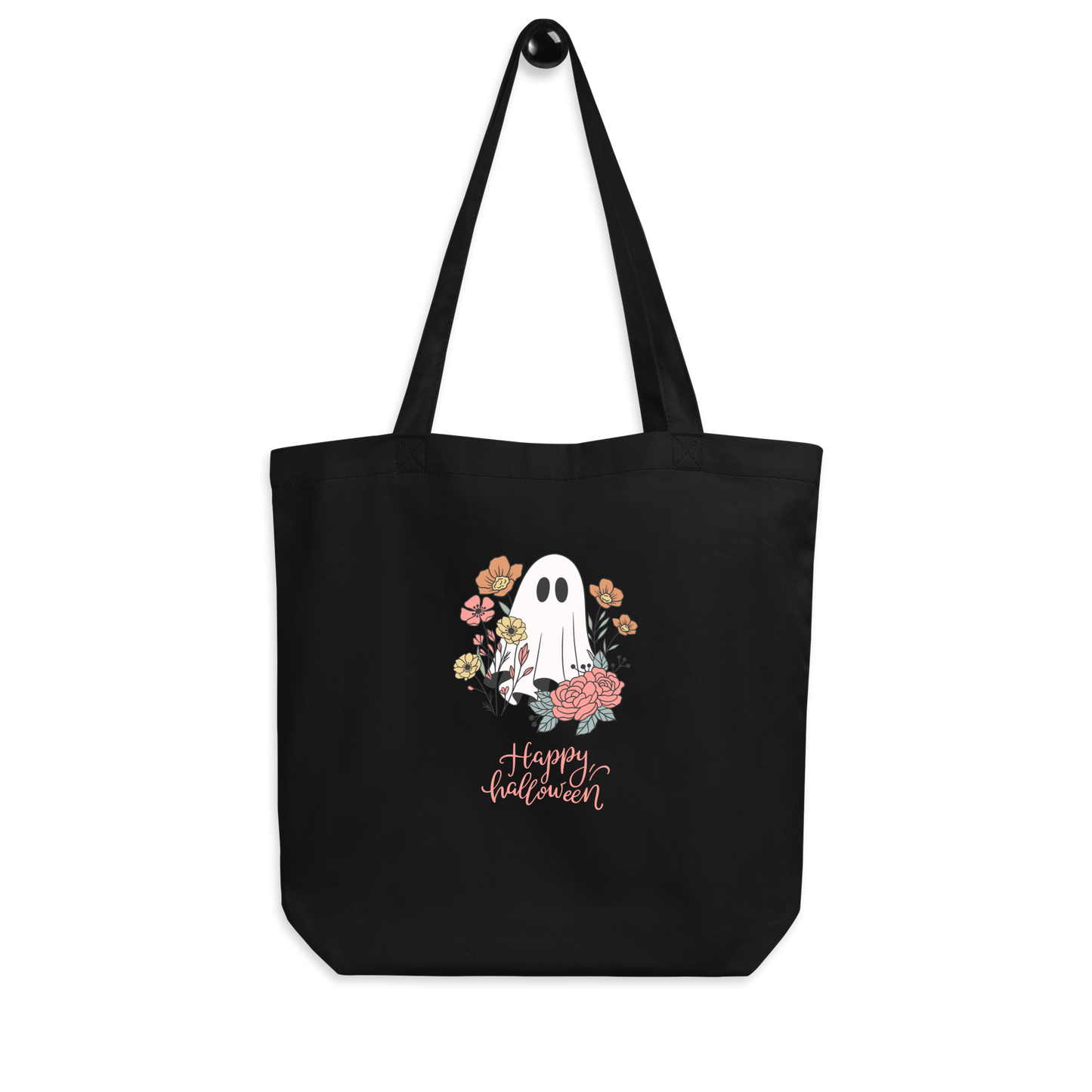 Halloween Eco Tote Bag, Trick-or-treat bag, Halloween night, fun tote bag, gift for kids, spooky tote bag, candy bag