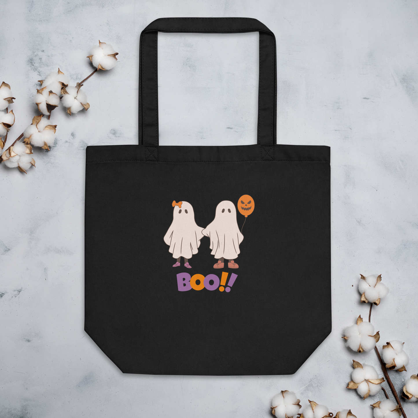 Halloween Eco Tote Bag, Trick-or-treat bag, Halloween night, fun tote bag, gift for kids, spooky tote bag, candy bag