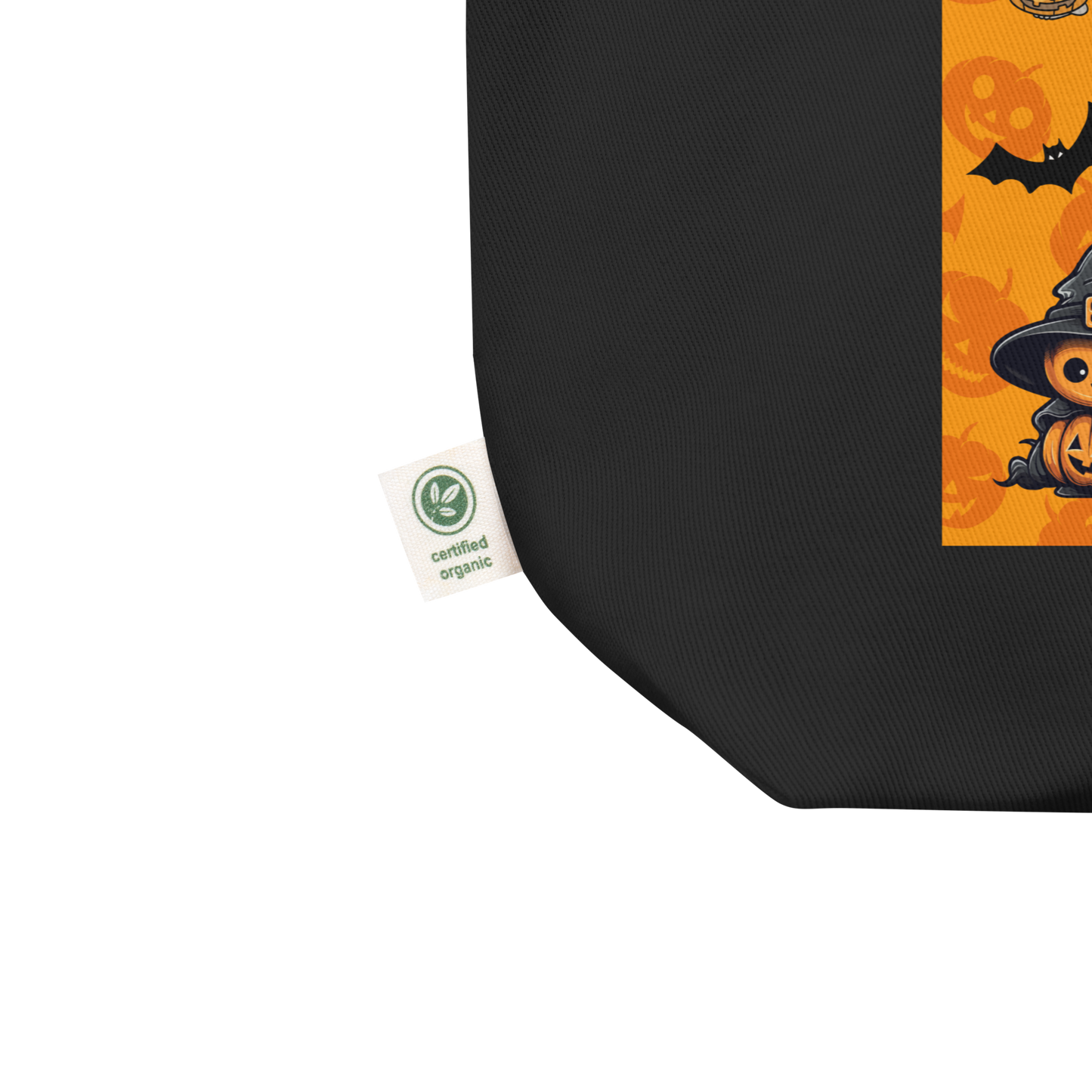 Halloween Eco Tote Bag, Trick-or-treat bag, Halloween night, fun tote bag, gift for kids, spooky tote bag, candy bag