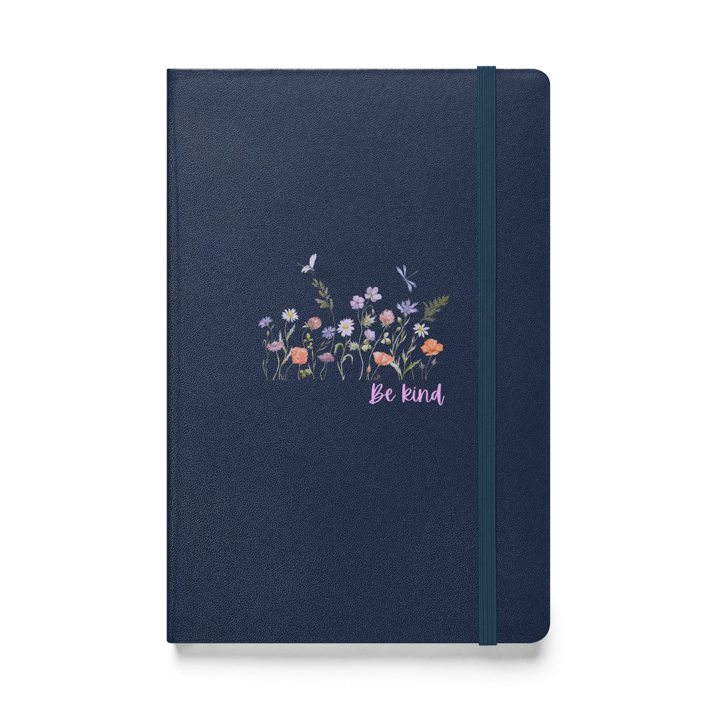 Be Kind Hardcover bound notebook with wildflowers, be kind journal, wildflower journal, memories, thoughts, reflections, diary