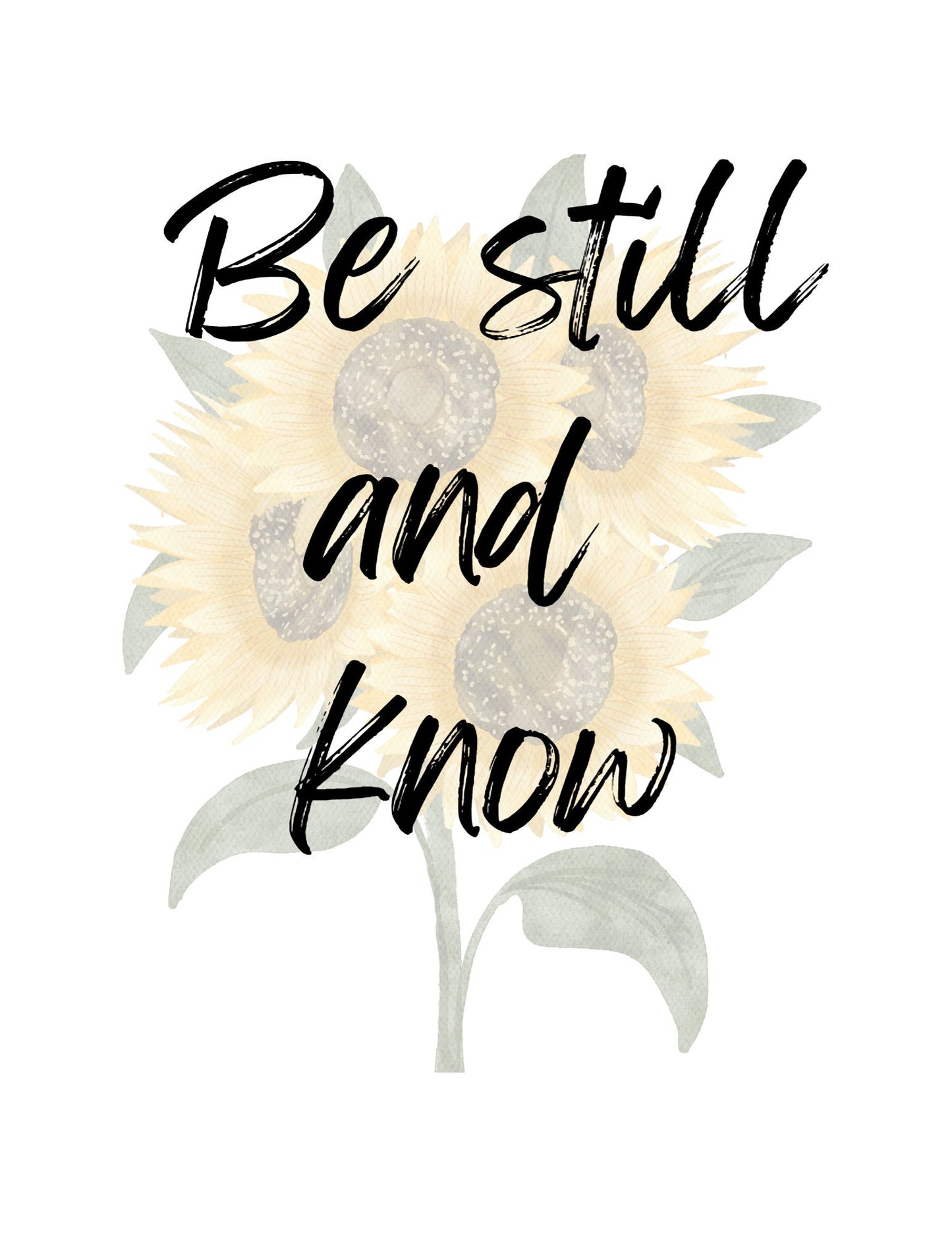 Be Still and Know print, religious, Christian art, unframed 8” x 10”, religious gifts, scripture art, Christian gifts, Jesus Christ print