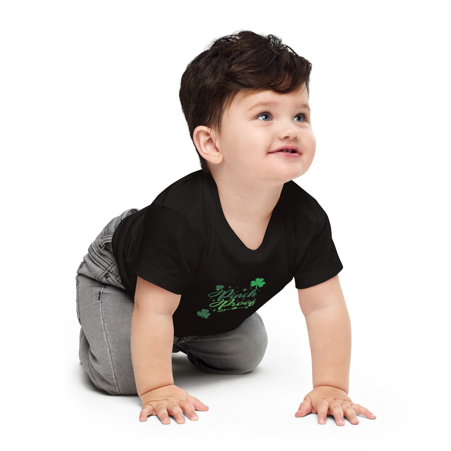 Baby Jersey Short Sleeve Tee,  matching family St. Patrick’s Day t-shirt, St. Patrick’s Day attire, green shirt, lucky t-shirt, Irish tee