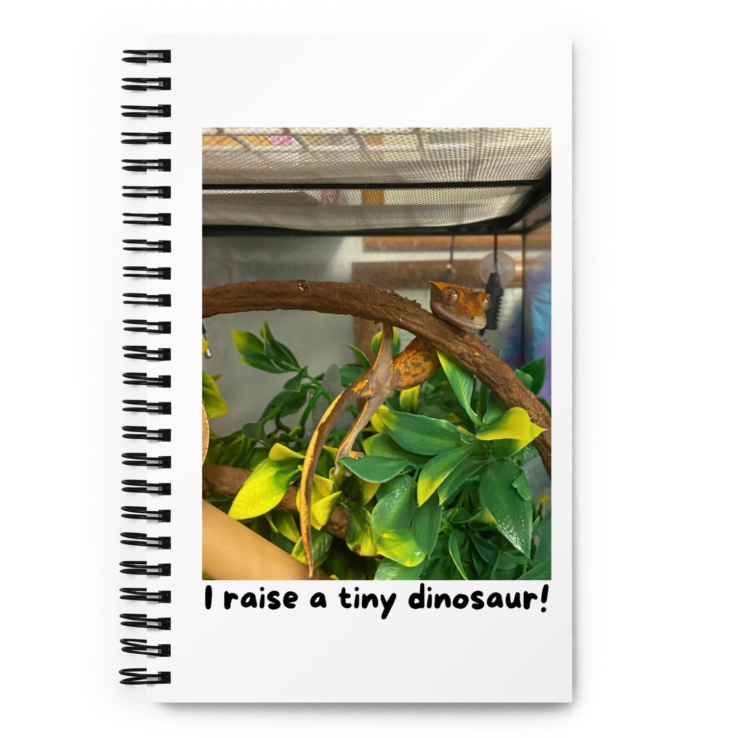 Spiral notebook, crested gecko notebook, crested gecko lover, crested gecko journal, crestie mom, crestie dad, crestie bestie, tiny dinosaur