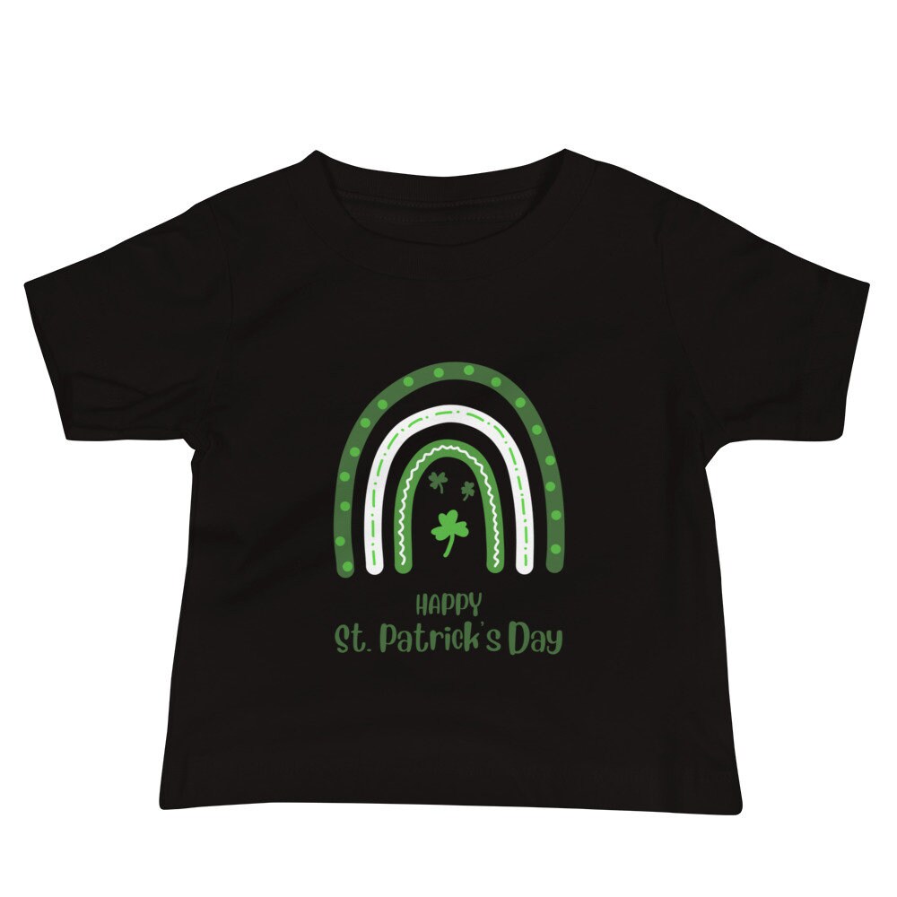 Baby Jersey Short Sleeve Tee,  matching family St. Patrick’s Day tee, St. Patrick’s Day attire, green shirt, lucky t-shirt, Irish t-shirt