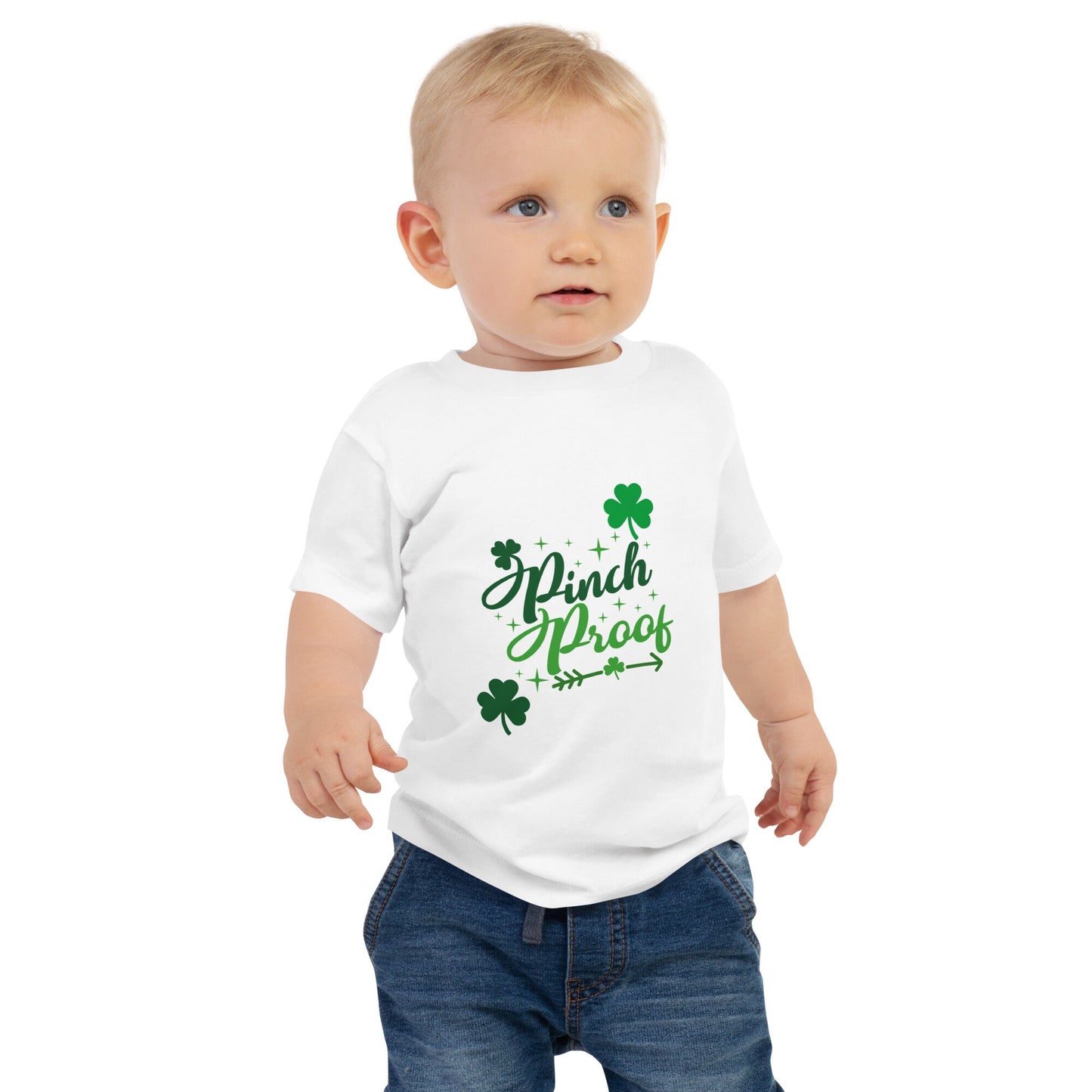 Baby Jersey Short Sleeve Tee,  matching family St. Patrick’s Day t-shirt, St. Patrick’s Day attire, green shirt, lucky t-shirt, Irish tee