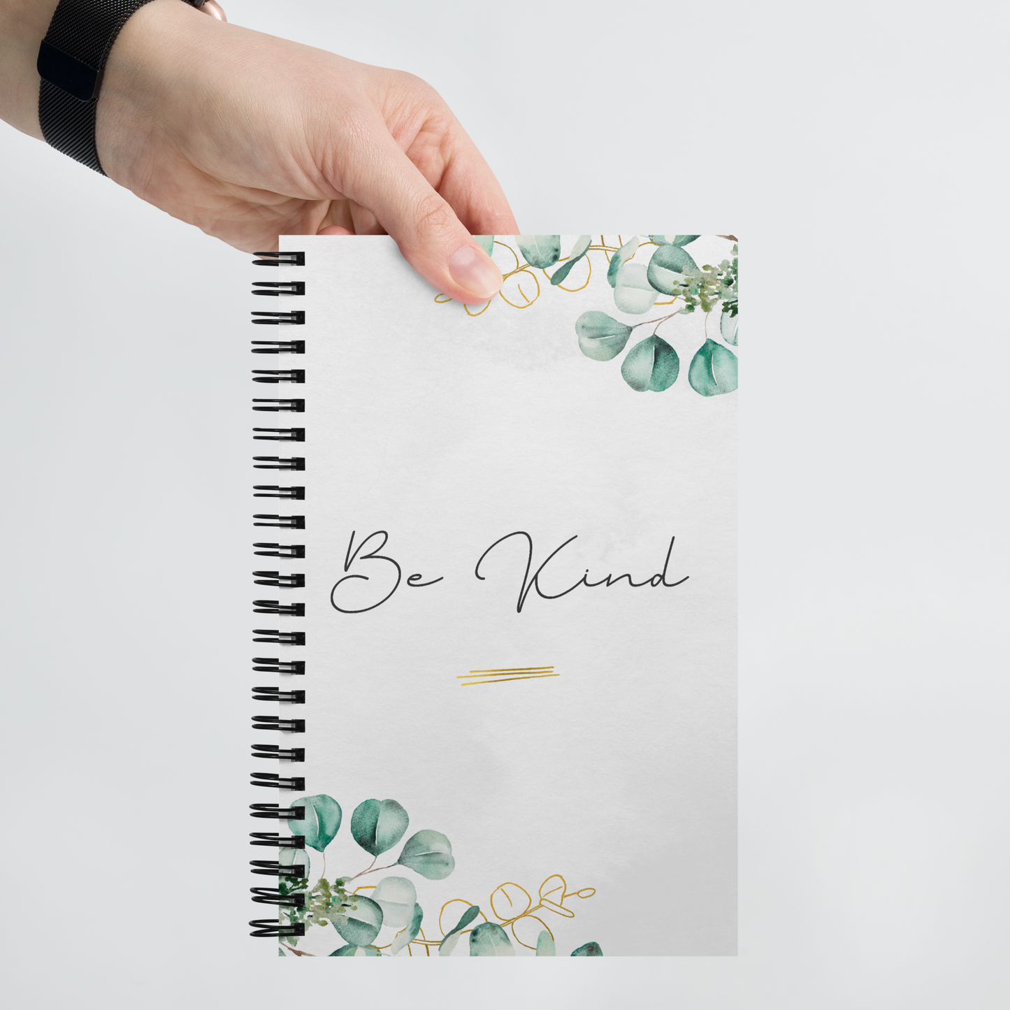 "Be Kind" Spiral Notebook with Dotted Pages - Your Companion for Self-Care and Kindness