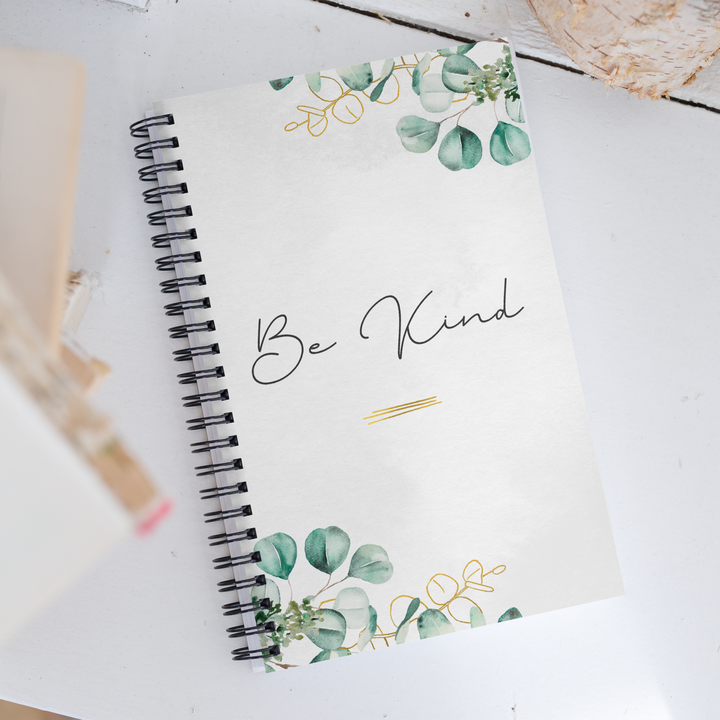 "Be Kind" Spiral Notebook with Dotted Pages - Your Companion for Self-Care and Kindness