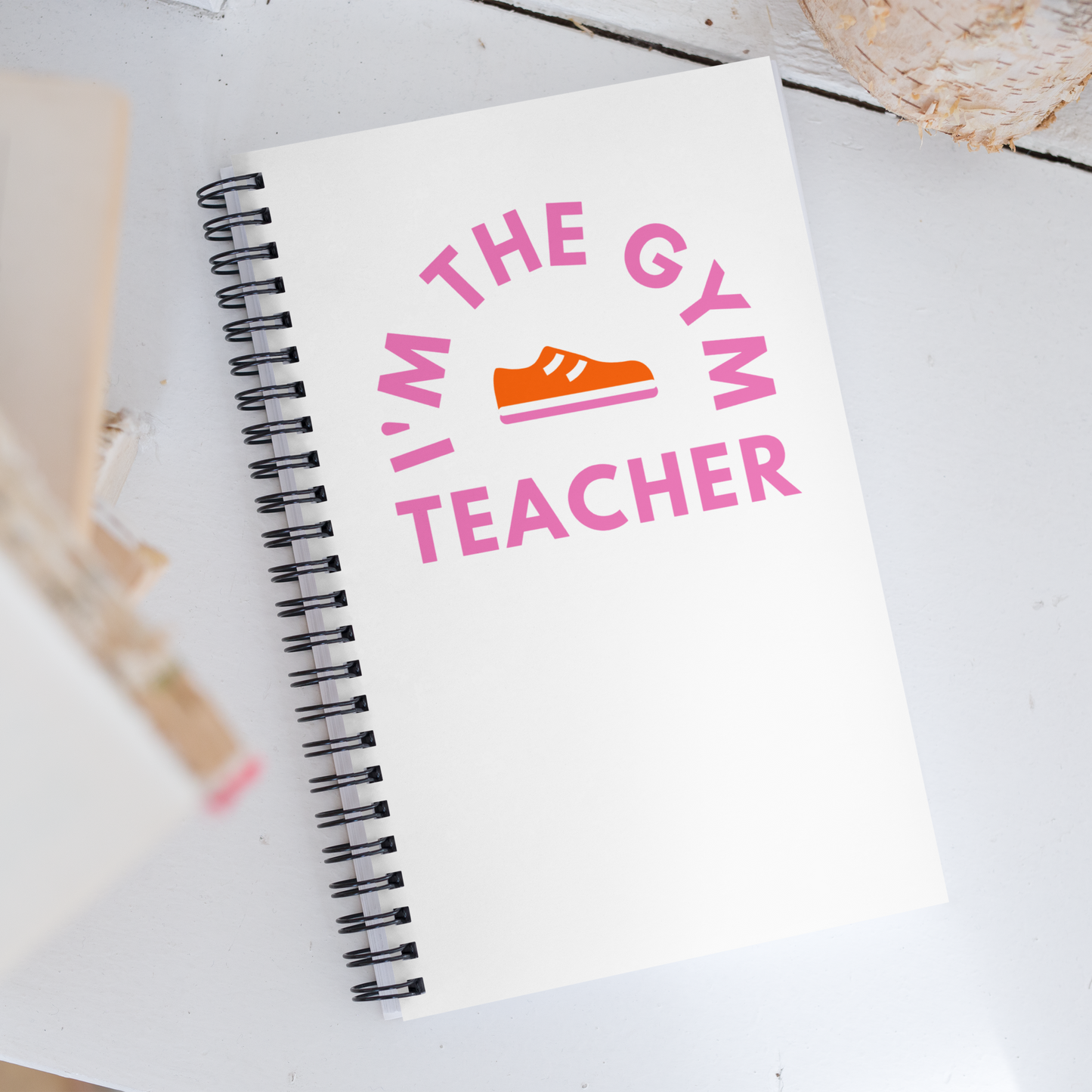 Gym/Physical Education Teacher Notebook with Dotted Pages and Spiral Binding