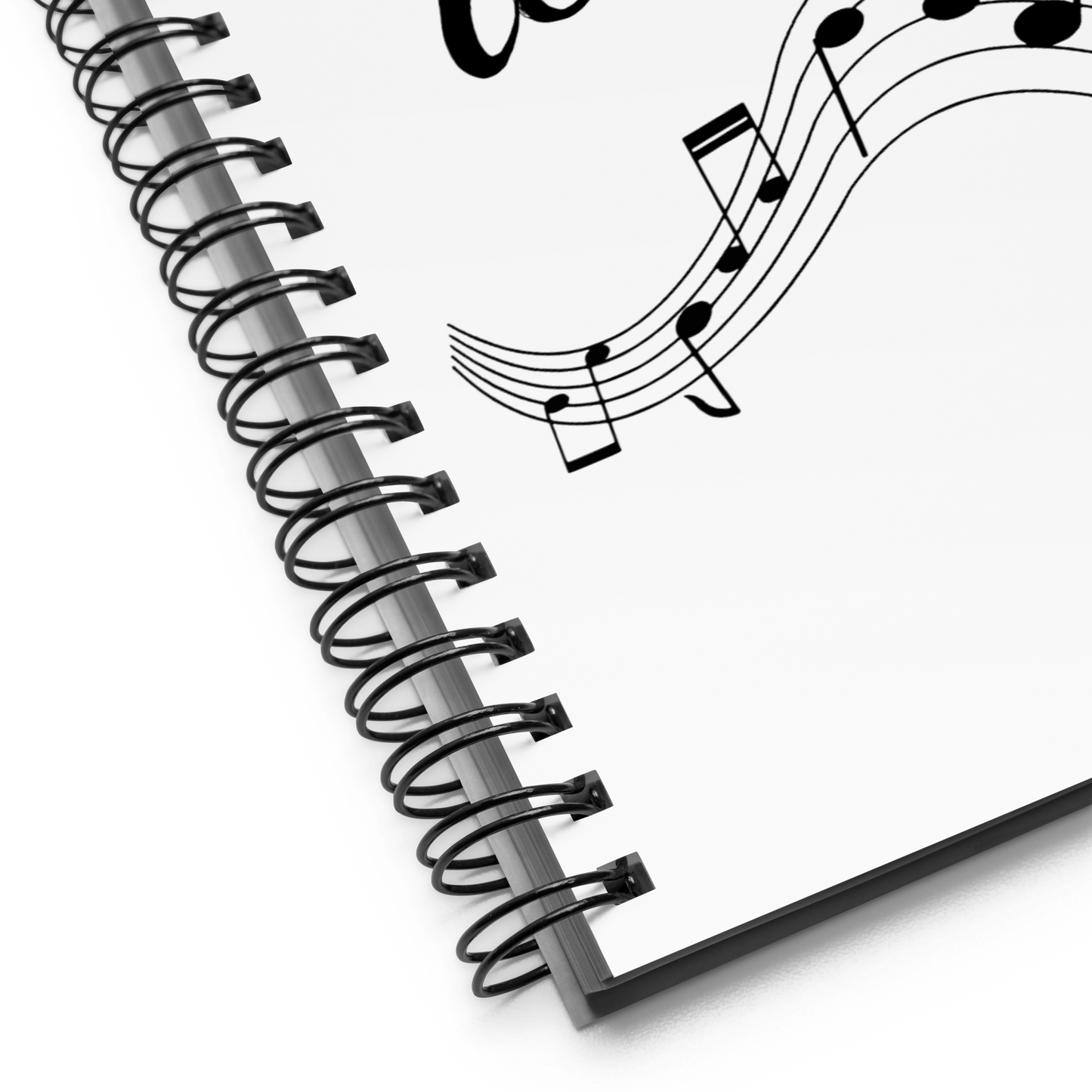 Cuaderno para profesores de música con páginas punteadas y encuadernación en espiral