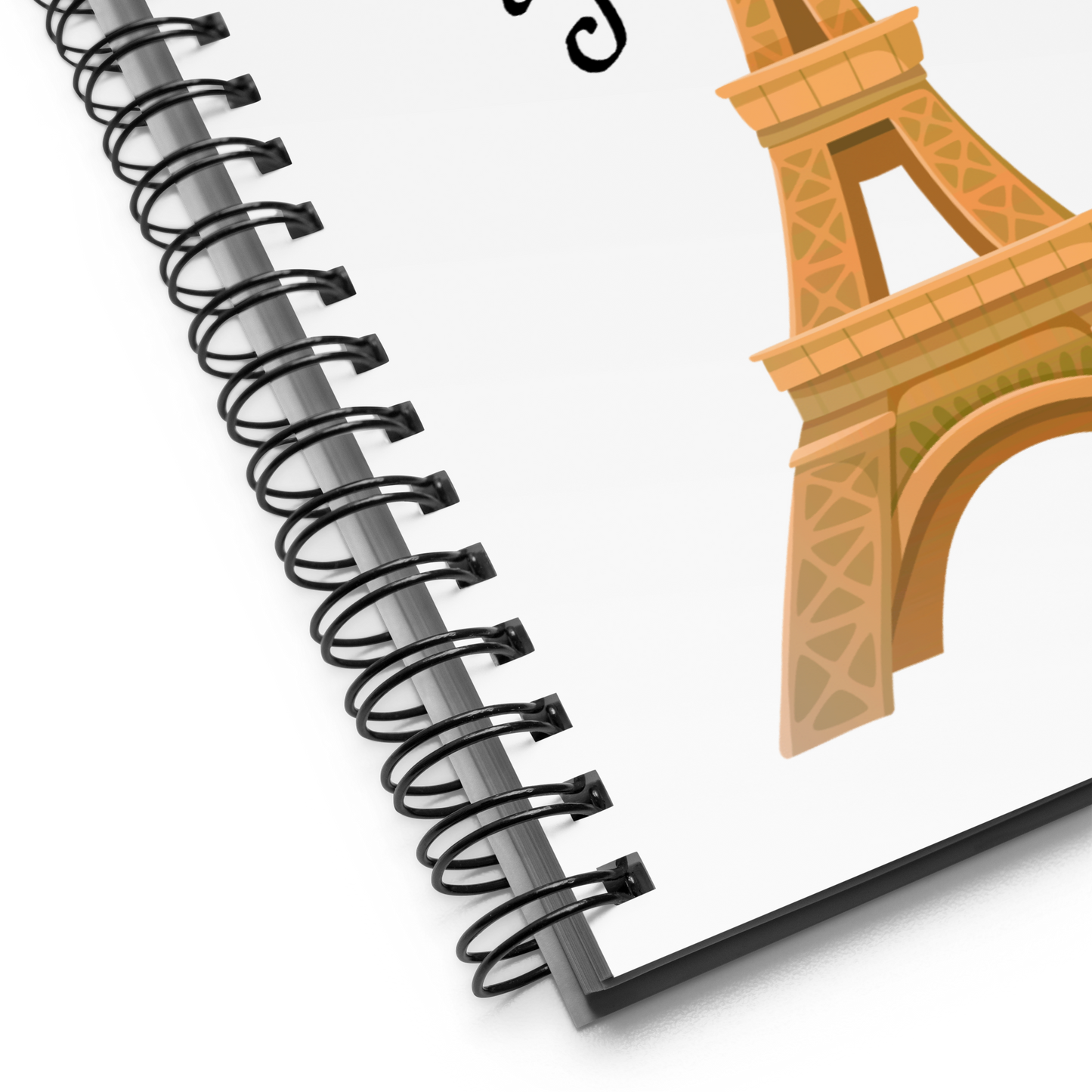 French Teacher Notebook with Dotted Pages and Spiral Binding