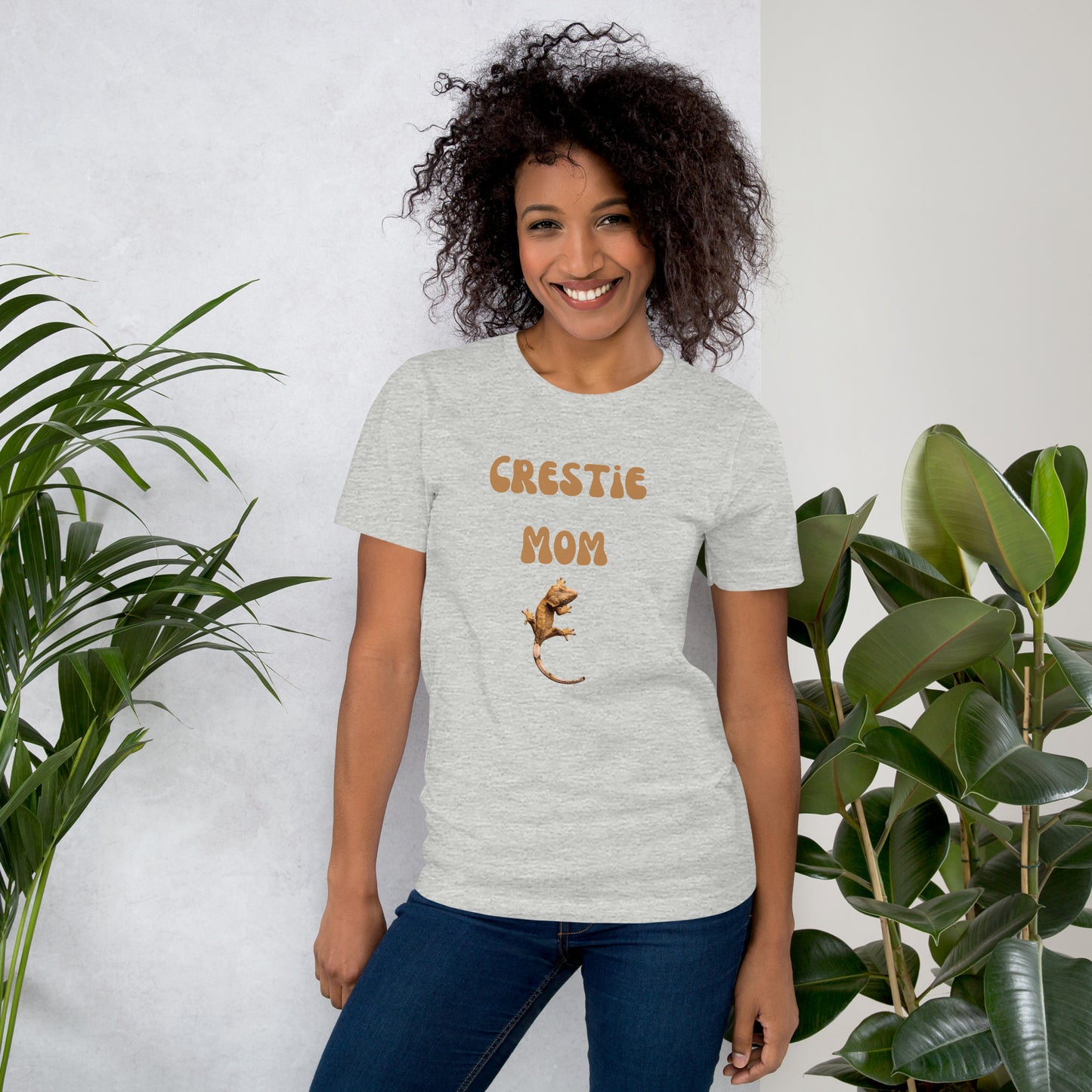 T-shirt unisexe, maman crestie, maman gecko à crête, gecko à crête, t-shirt gecko à crête, t-shirt maman crestie, bestie crestie, amoureux de gecko