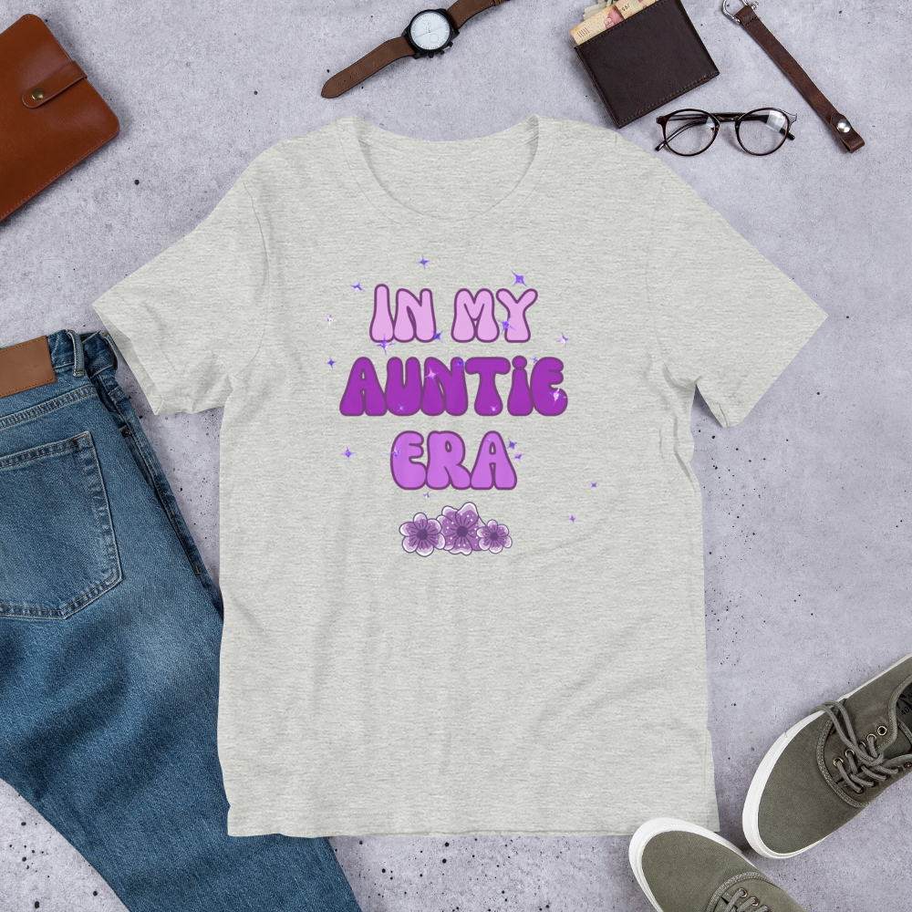 In My Auntie Era Unisex t-shirt, gift for her, birthday gift, auntie gift, aunt gift, gift for aunt, cute shirt for aunt