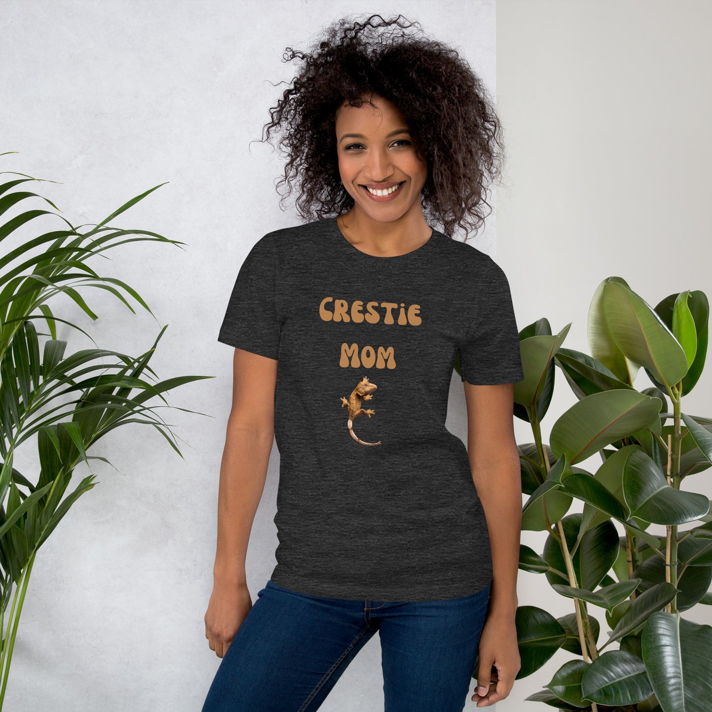 T-shirt unisexe, maman crestie, maman gecko à crête, gecko à crête, t-shirt gecko à crête, t-shirt maman crestie, bestie crestie, amoureux de gecko