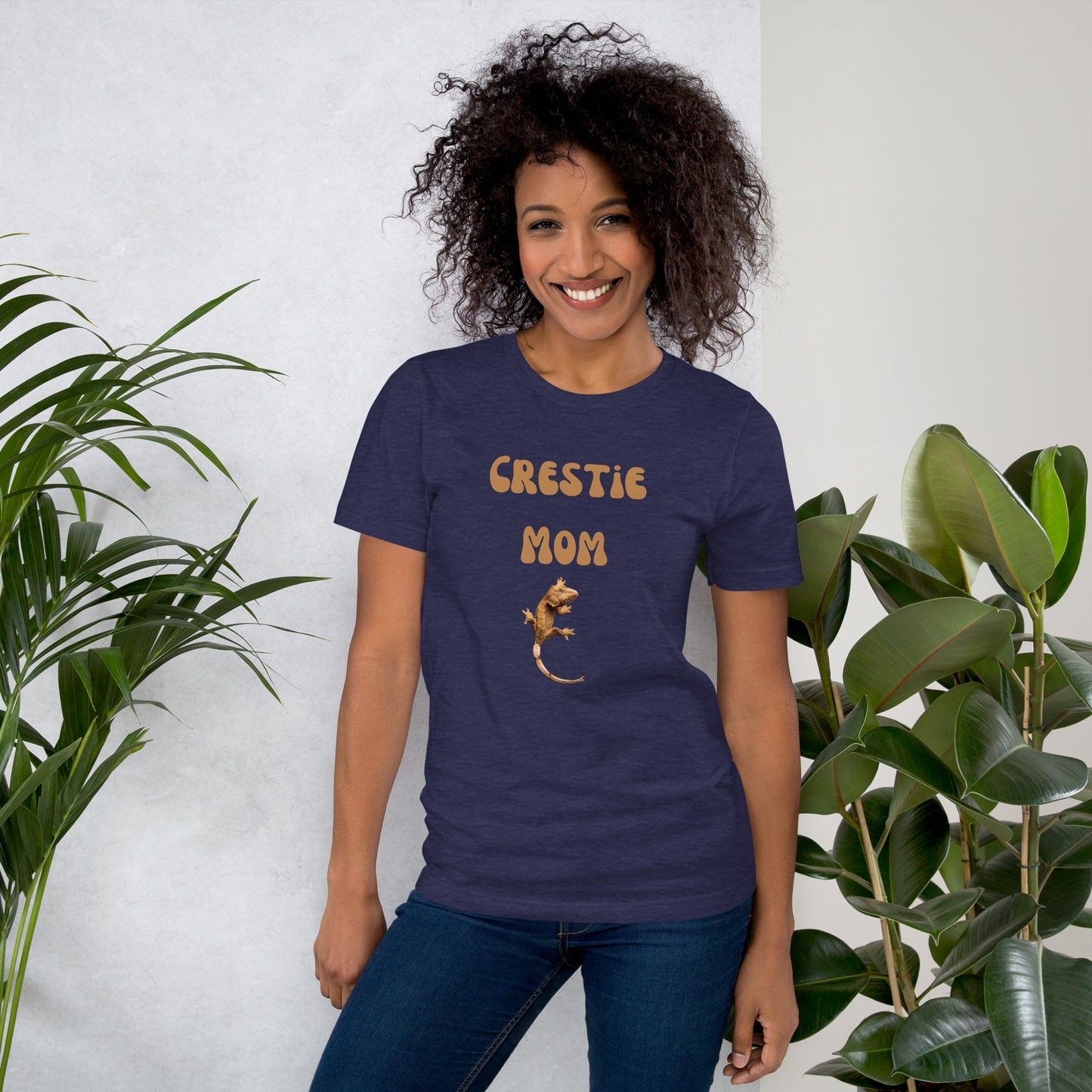 T-shirt unisexe, maman crestie, maman gecko à crête, gecko à crête, t-shirt gecko à crête, t-shirt maman crestie, bestie crestie, amoureux de gecko