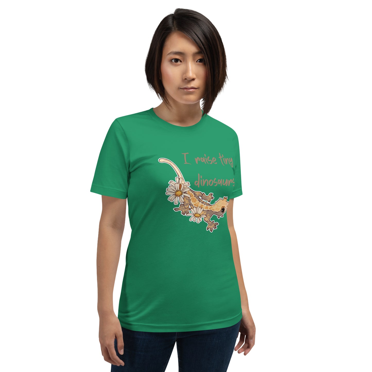 T-shirt unisexe, t-shirt gecko à crête, papa crestie, papa gecko à crête, amoureux du gecko, amoureux des reptiles, gecko à crête, amoureux des lézards, gecko