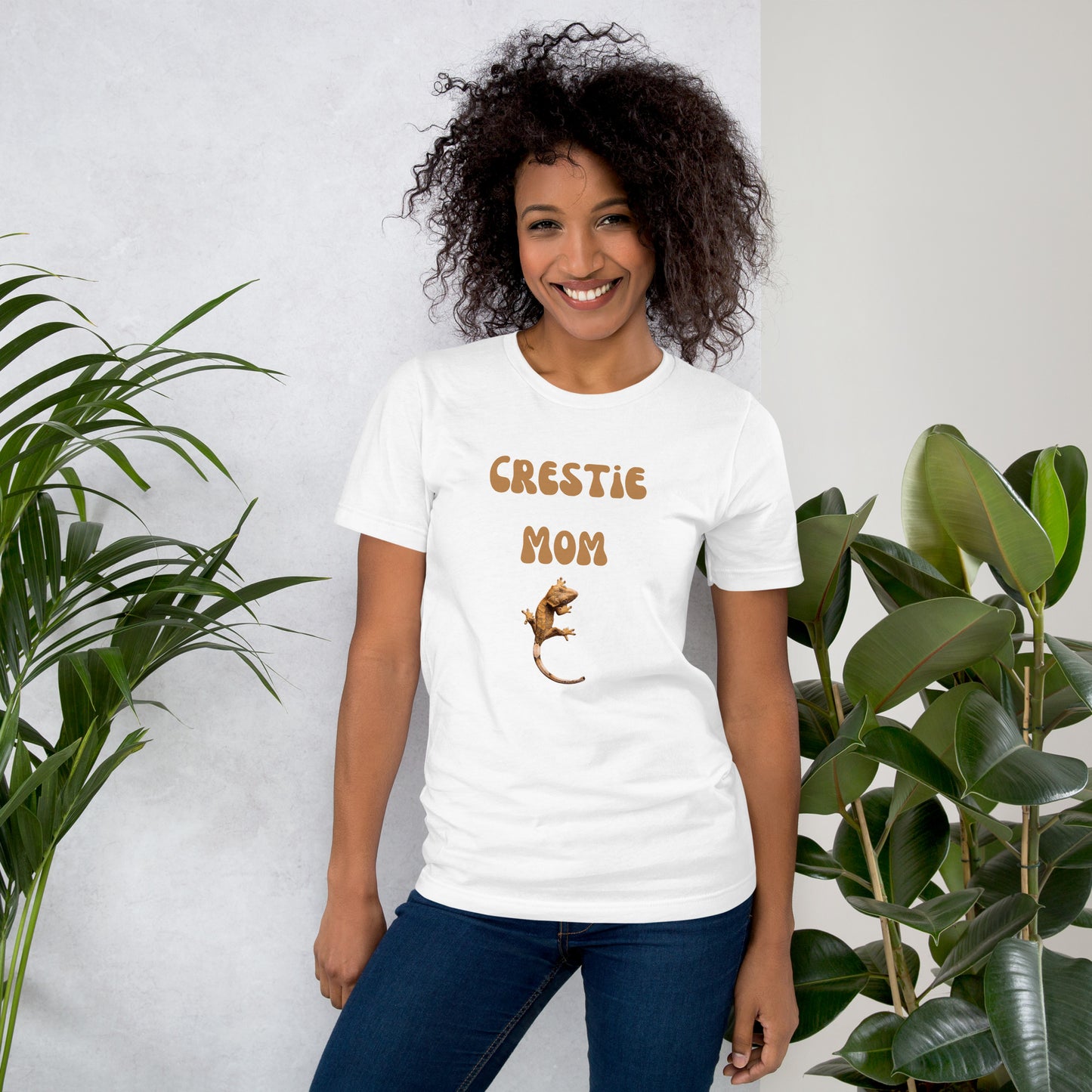 T-shirt unisexe, maman crestie, maman gecko à crête, gecko à crête, t-shirt gecko à crête, t-shirt maman crestie, bestie crestie, amoureux de gecko