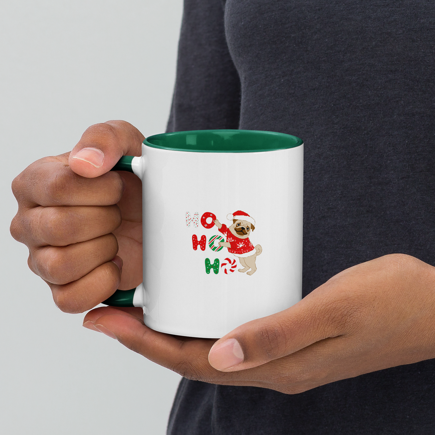 Christmas Mug with Color Inside, teacher gift, Christmas coffee mug, Christmas hot chocolate mug, Christmas soup mug, coffee, hot chocolate, festive season, festive mug, holiday mug