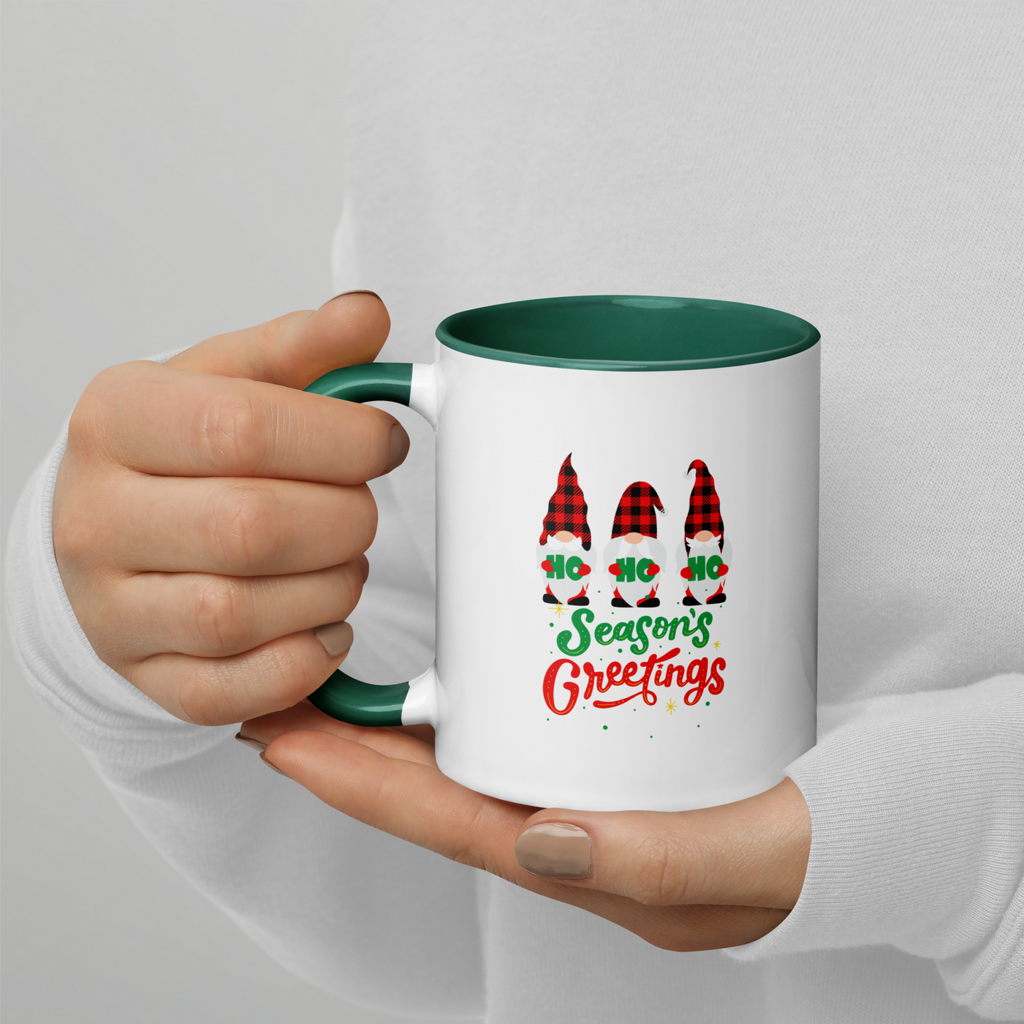 Christmas Mug with Color Inside, teacher gift, Christmas coffee mug, Christmas hot chocolate mug, Christmas soup mug, coffee, hot chocolate, festive season, festive mug, holiday mug