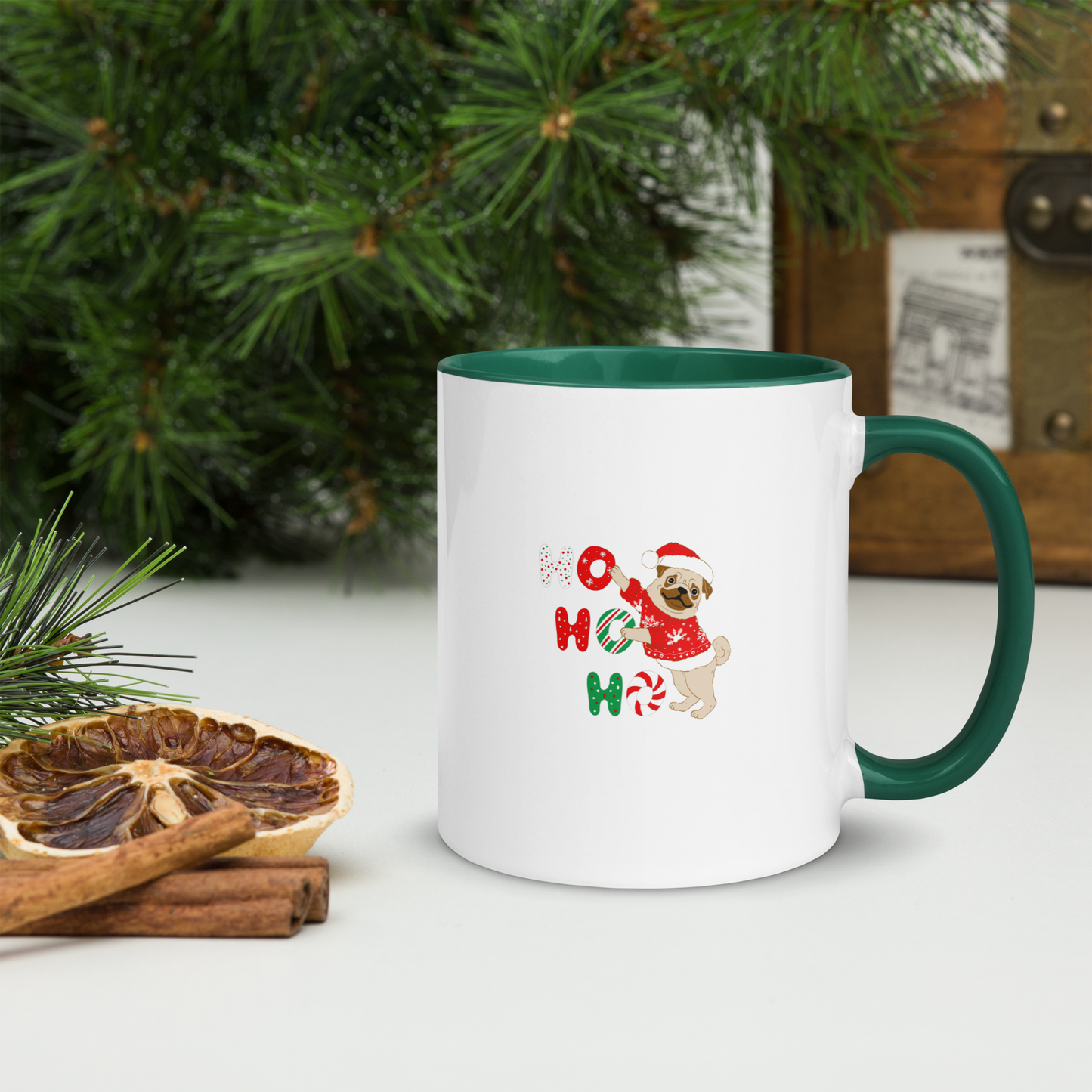 Christmas Mug with Color Inside, teacher gift, Christmas coffee mug, Christmas hot chocolate mug, Christmas soup mug, coffee, hot chocolate, festive season, festive mug, holiday mug