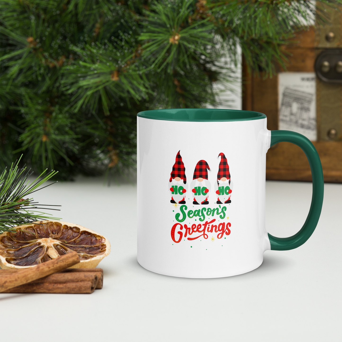 Christmas Mug with Color Inside, teacher gift, Christmas coffee mug, Christmas hot chocolate mug, Christmas soup mug, coffee, hot chocolate, festive season, festive mug, holiday mug