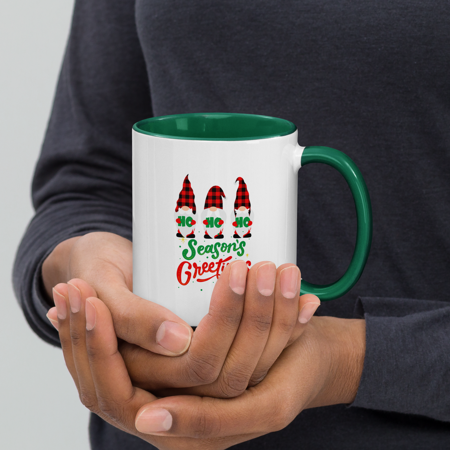 Christmas Mug with Color Inside, teacher gift, Christmas coffee mug, Christmas hot chocolate mug, Christmas soup mug, coffee, hot chocolate, festive season, festive mug, holiday mug