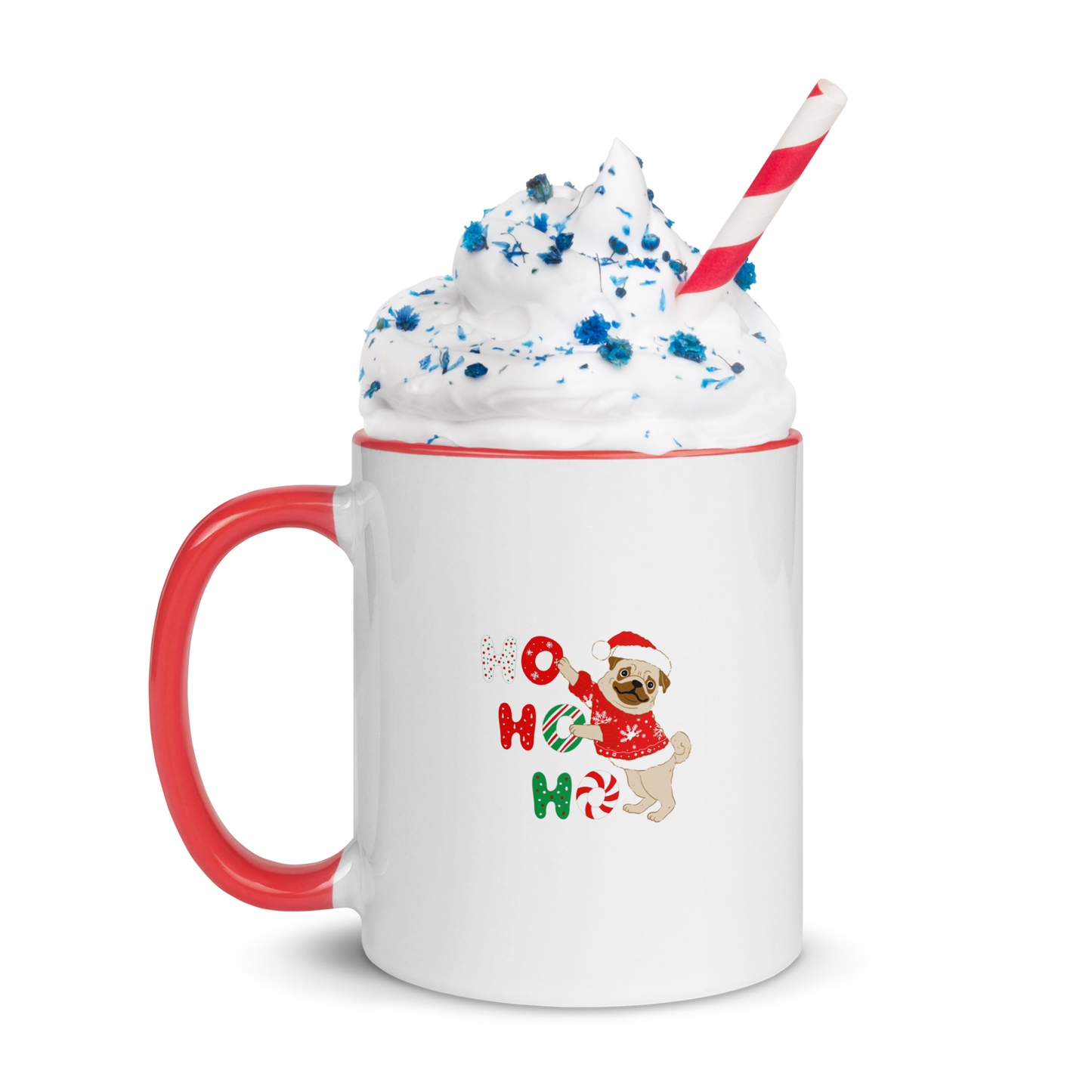 Christmas Mug with Color Inside, teacher gift, Christmas coffee mug, Christmas hot chocolate mug, Christmas soup mug, coffee, hot chocolate, festive season, festive mug, holiday mug