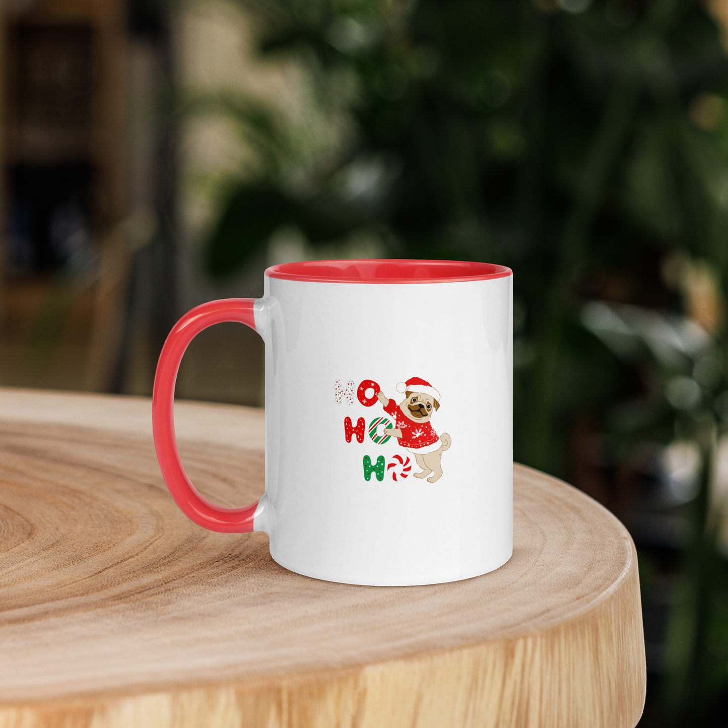 Christmas Mug with Color Inside, teacher gift, Christmas coffee mug, Christmas hot chocolate mug, Christmas soup mug, coffee, hot chocolate, festive season, festive mug, holiday mug