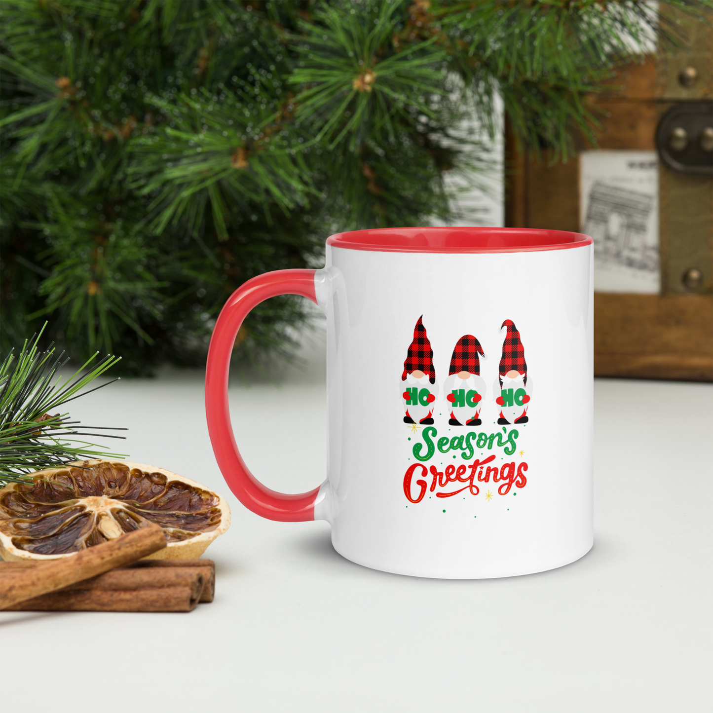 Christmas Mug with Color Inside, teacher gift, Christmas coffee mug, Christmas hot chocolate mug, Christmas soup mug, coffee, hot chocolate, festive season, festive mug, holiday mug