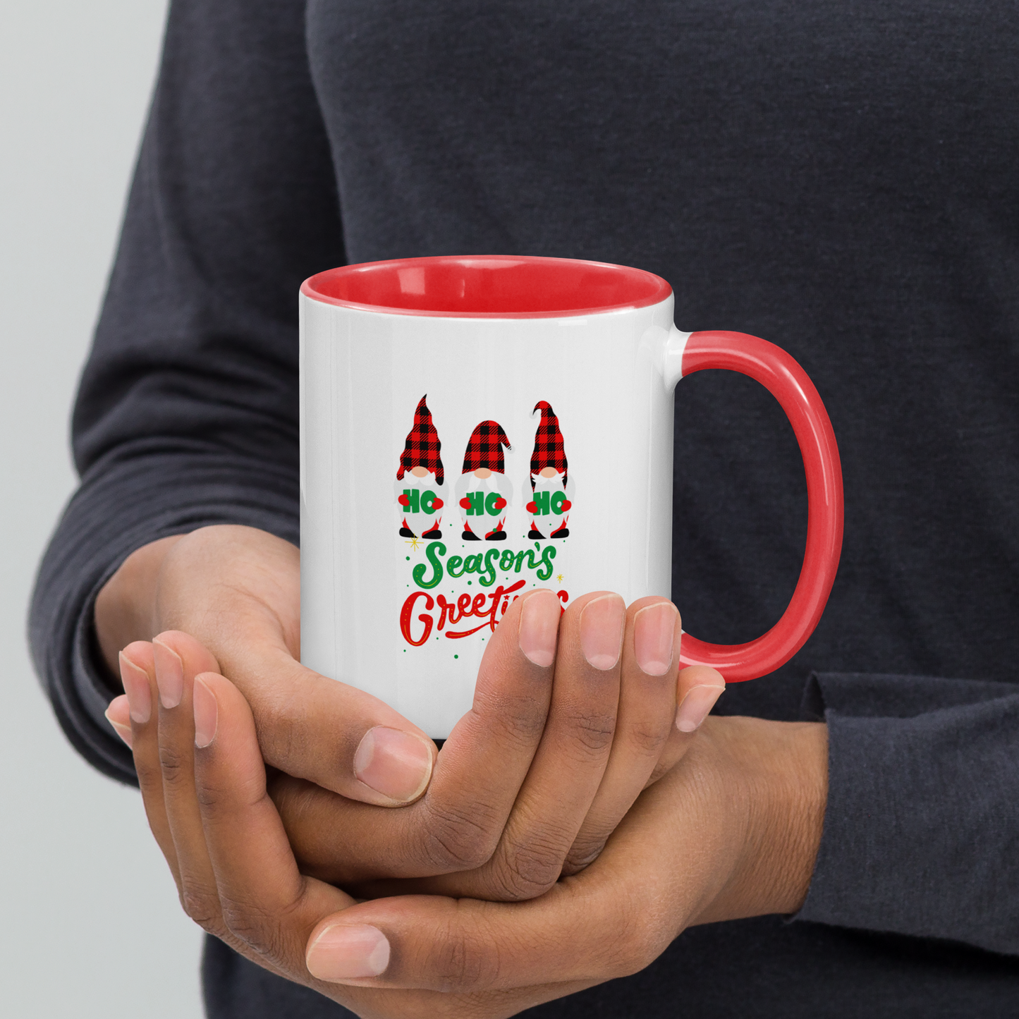 Christmas Mug with Color Inside, teacher gift, Christmas coffee mug, Christmas hot chocolate mug, Christmas soup mug, coffee, hot chocolate, festive season, festive mug, holiday mug